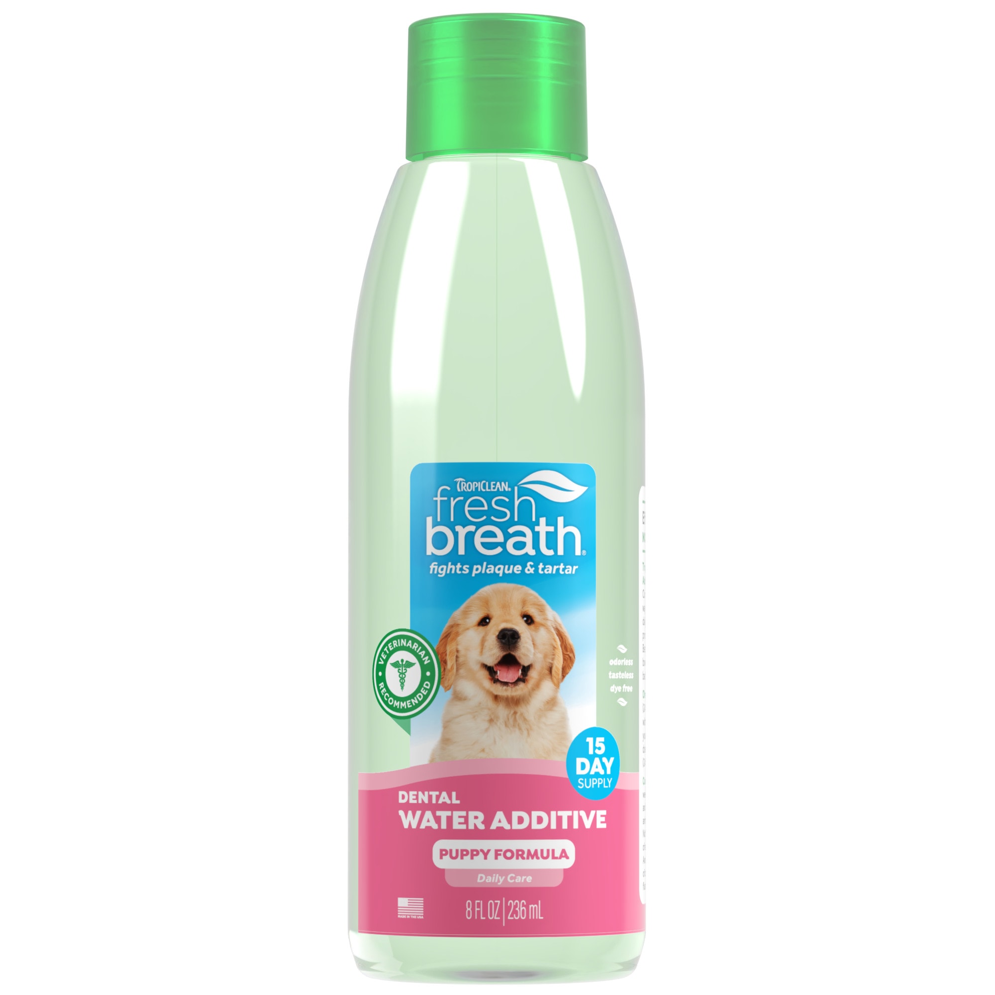 TropiClean, Fresh Breath, Dental Water Additive for Puppies, 8 fl