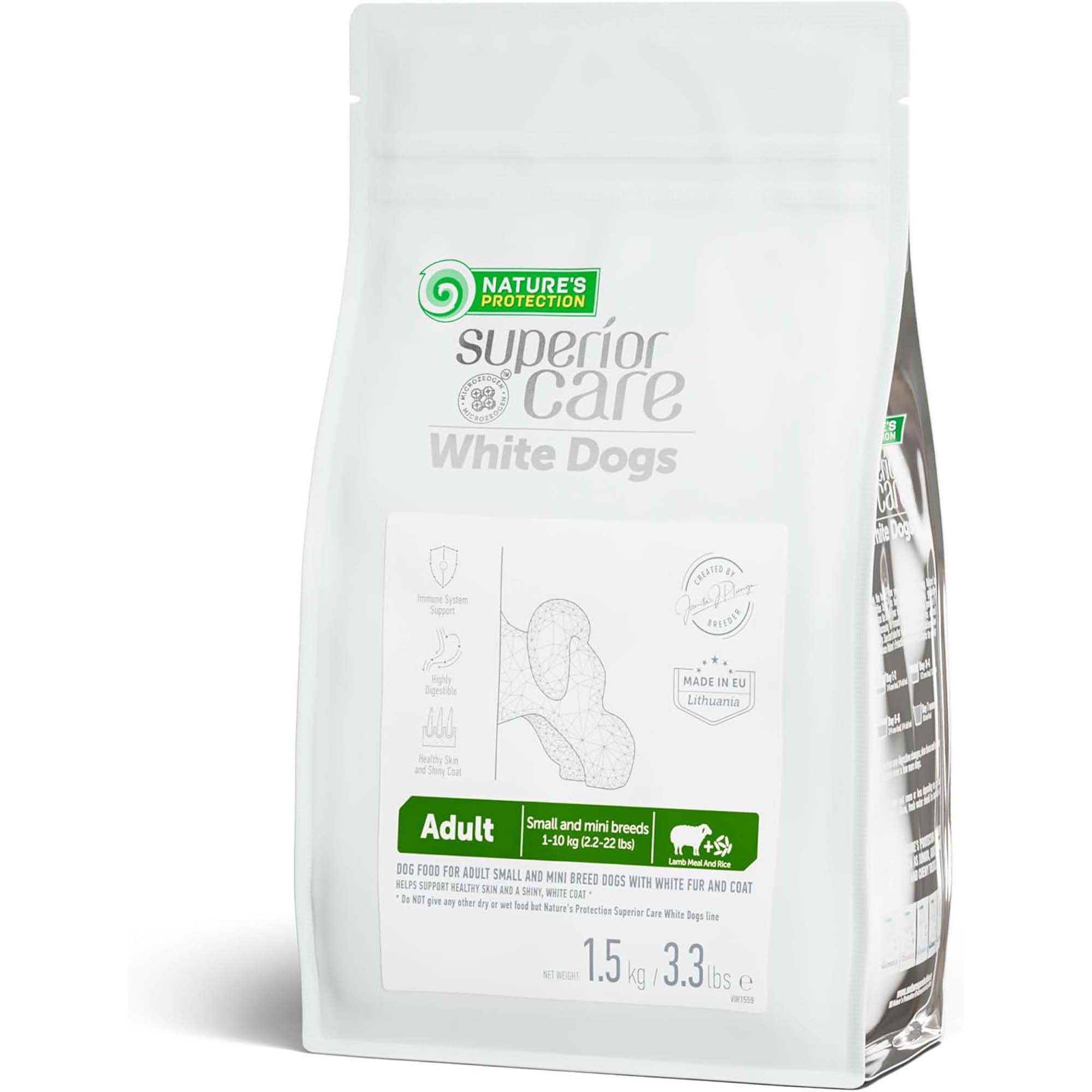 ドッグフード NATURE'S PROTECTION SUPERIOR CARE 4kg Nature's Protection Superior Care White Dogs Adult Small Breeds