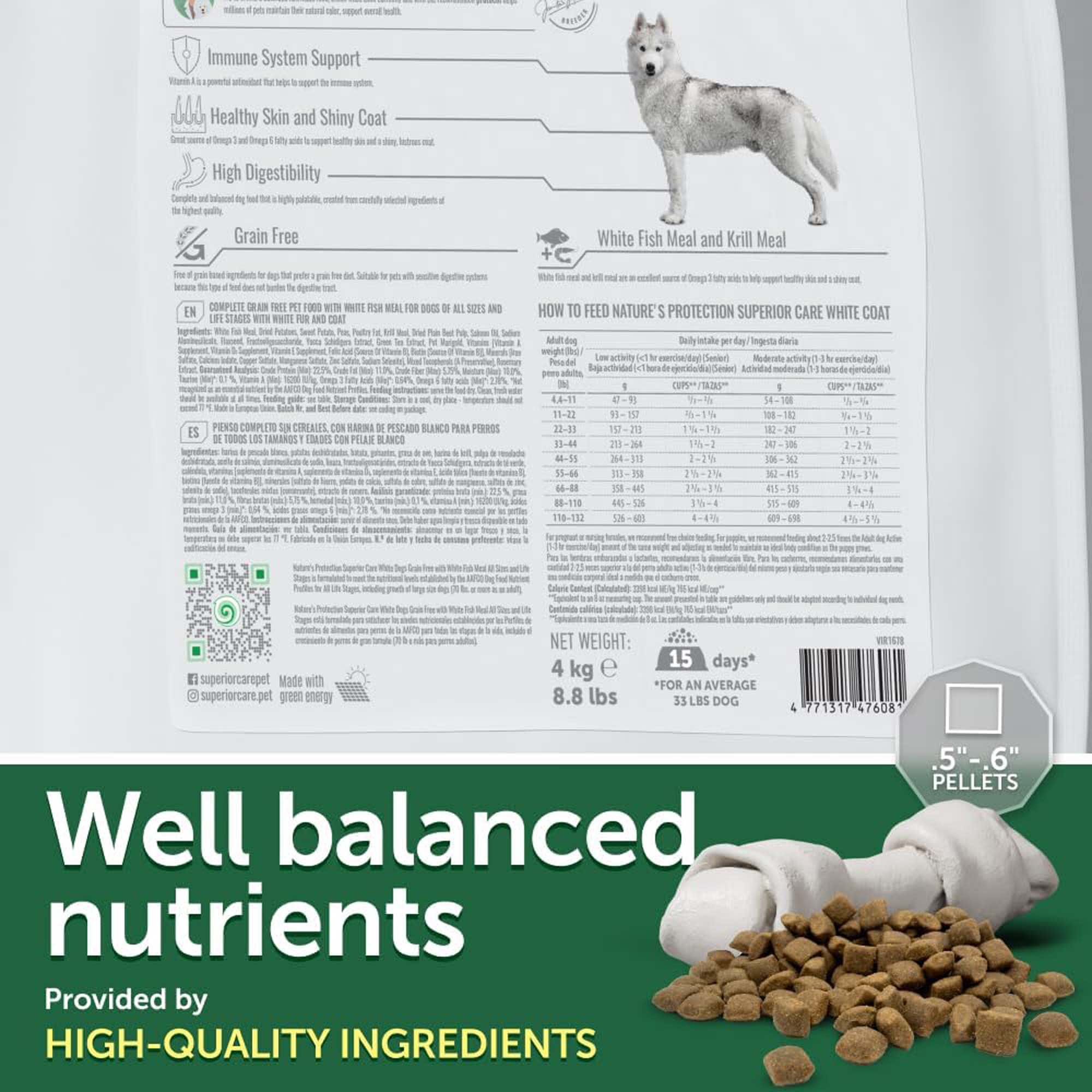 Nature's Protection Superior Care White Dogs Grain Free All Sizes