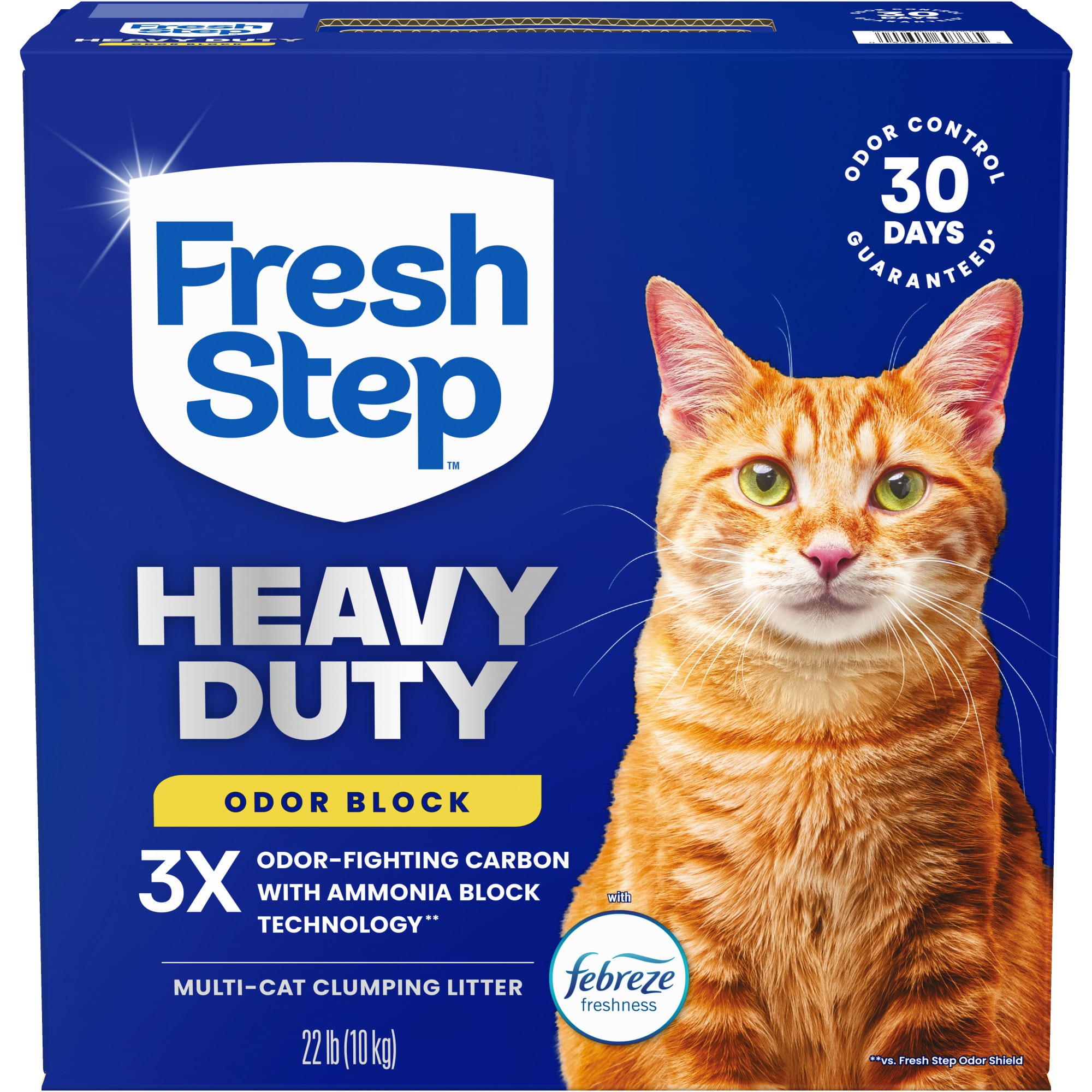 Fresh Step Heavy Duty Odor Block Multi Cat Clumping Litter with Febreze  Freshness, 22 lbs. | Petco