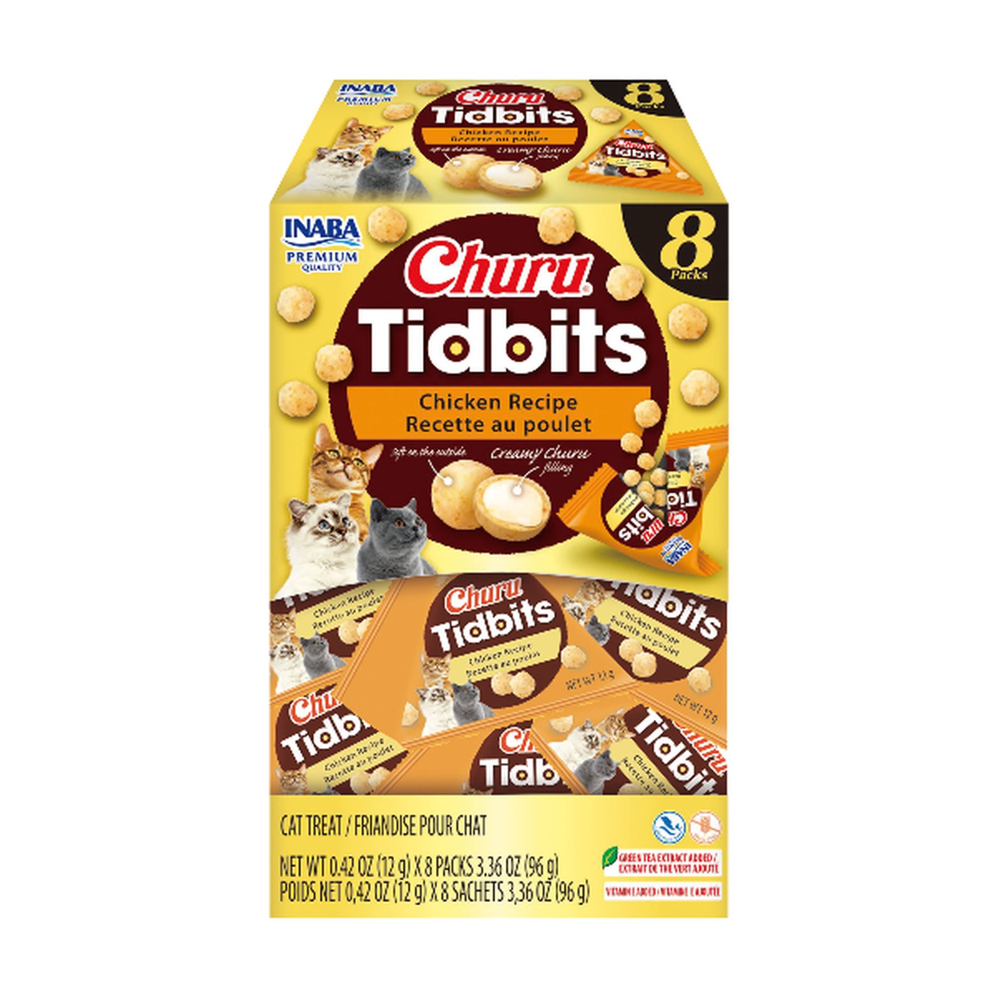 チャウヌトレカセット★チキン★nu:trip★K-SWISS★fationリコラ Inaba Churu Chicken Recipe Tidbits Cat Food, 0.42., Count of 8 | Petco
