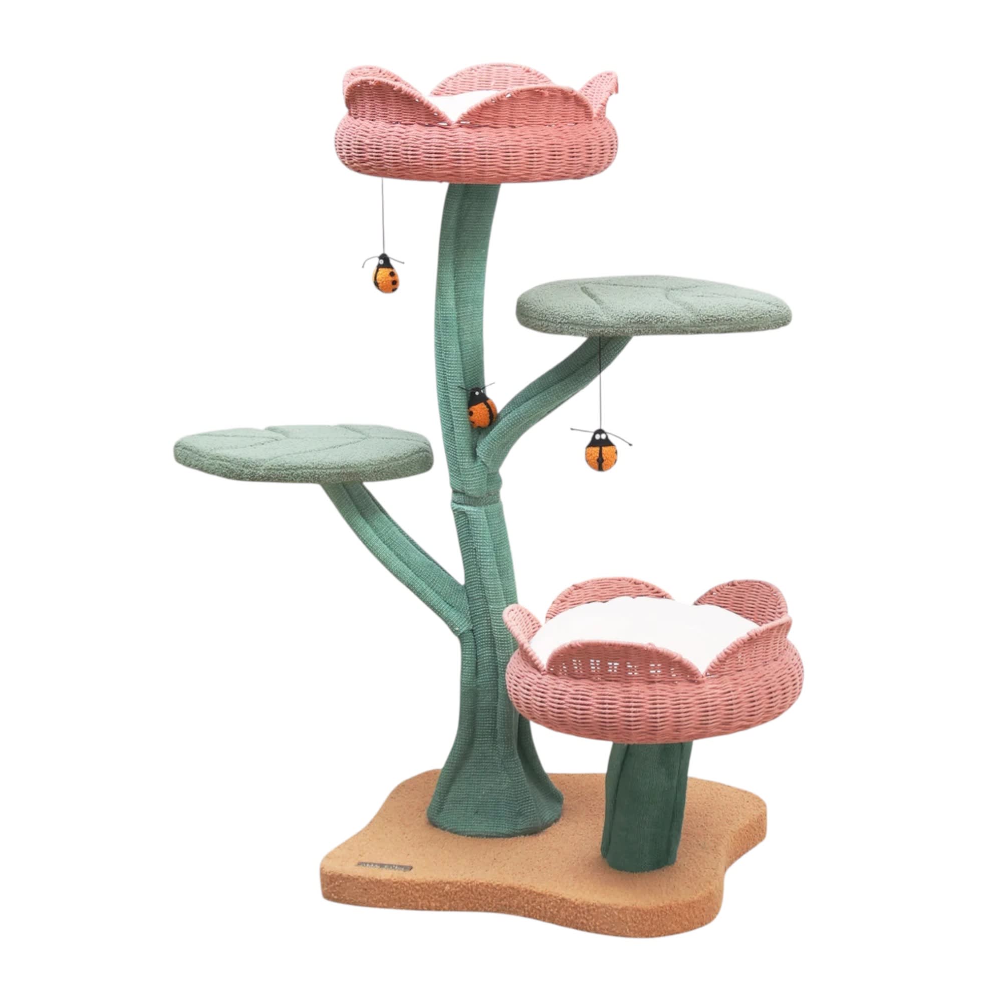 Happy & Polly Tulip Design Large Cat Tree, Pink