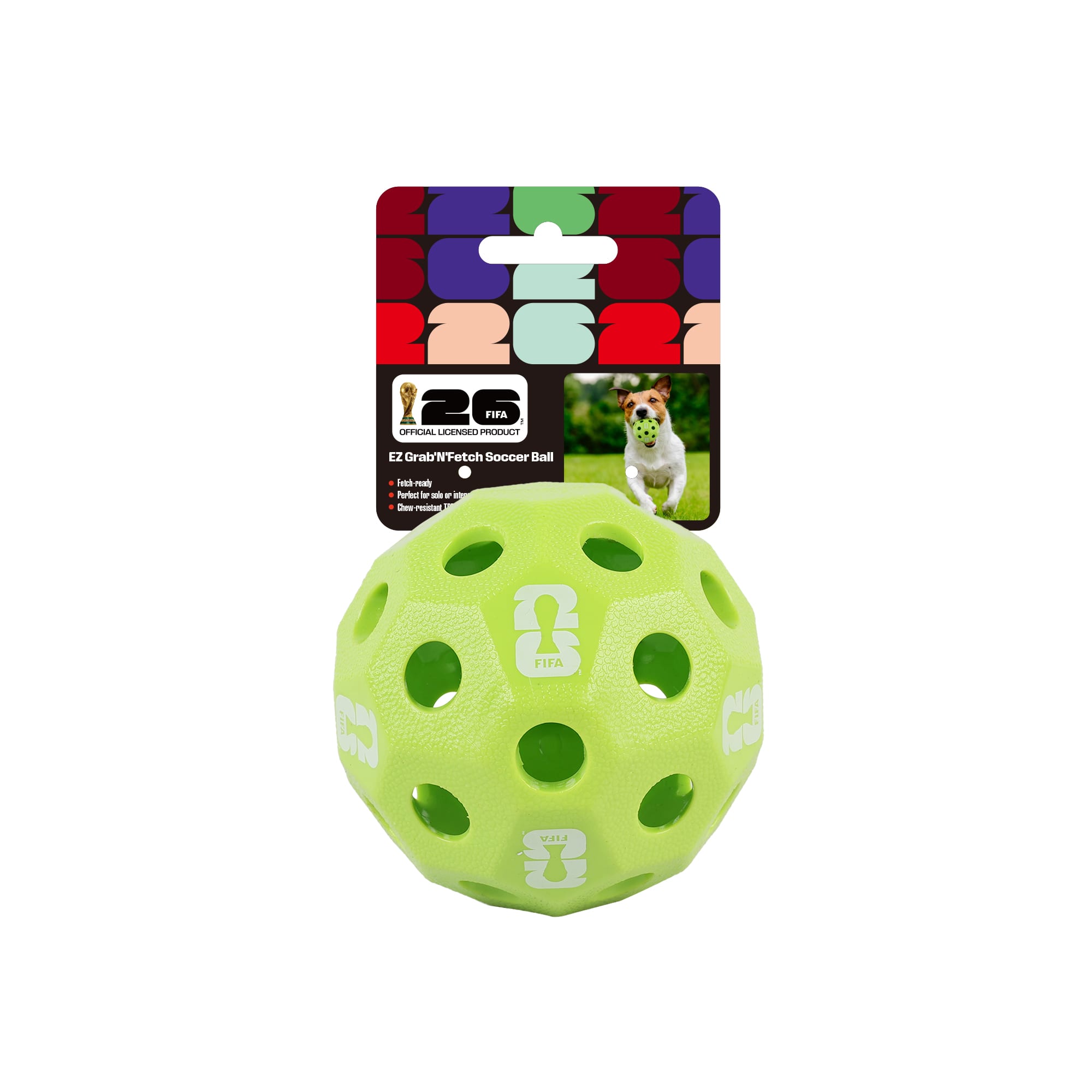 FIFA World Cup 2026 Green EZ Grip N' Fetch Dog Toys, Small | Petco