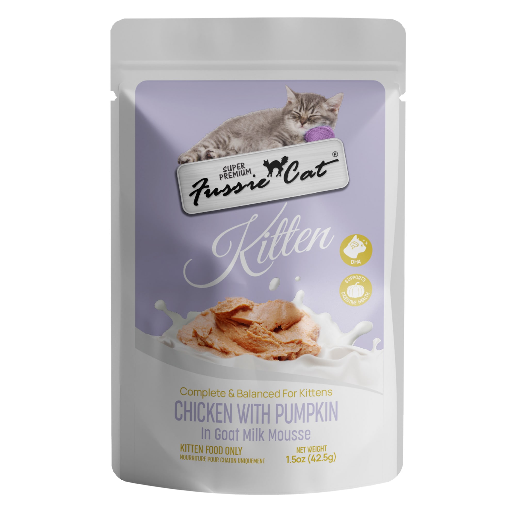 Fussie Cat Pouch Chicken with Pumpkin in Goat Milk Mousse Kitten