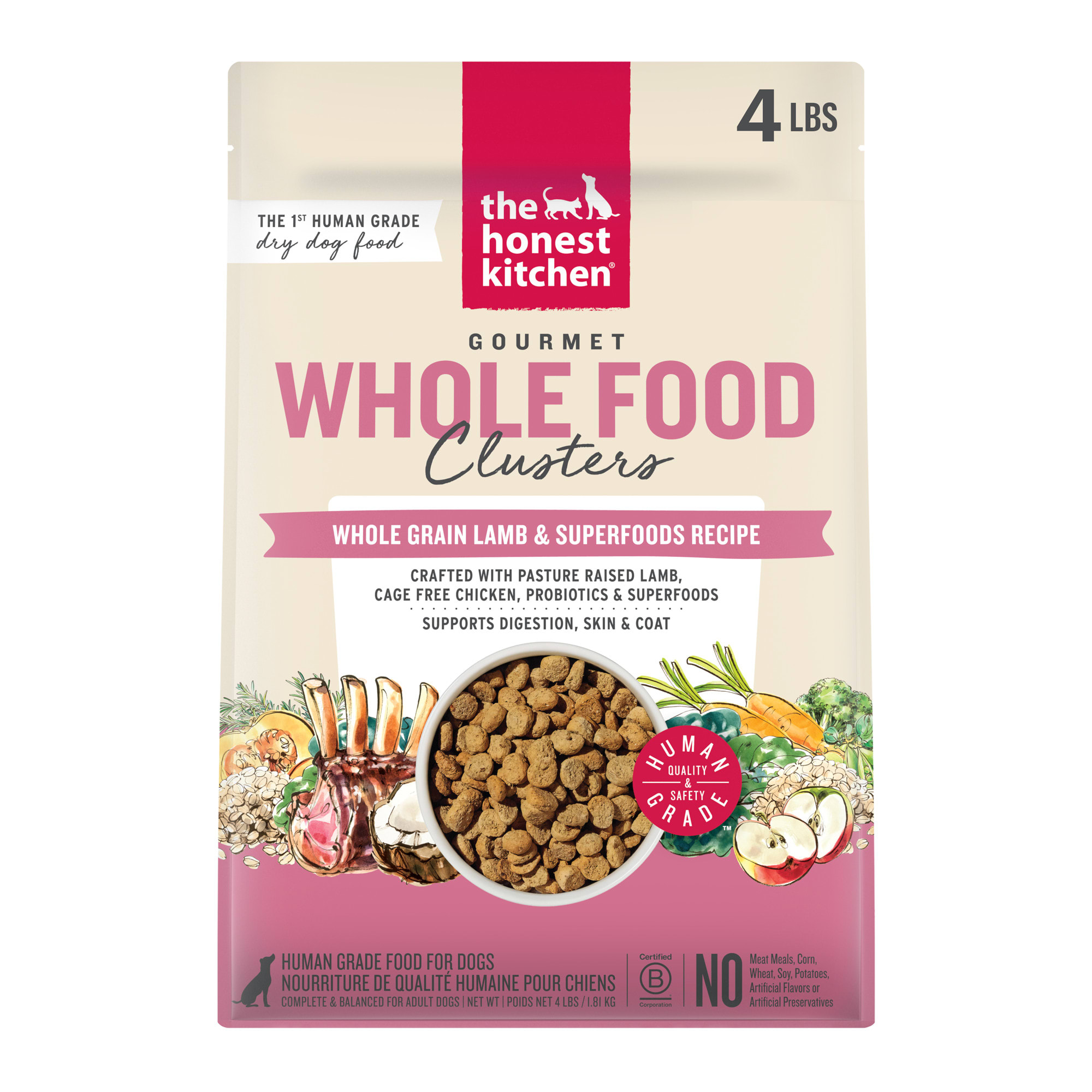 The Honest Kitchen ドライフード 2種セット The Honest Kitchen Gourmet Whole Food Clusters Whole Grain Lamb