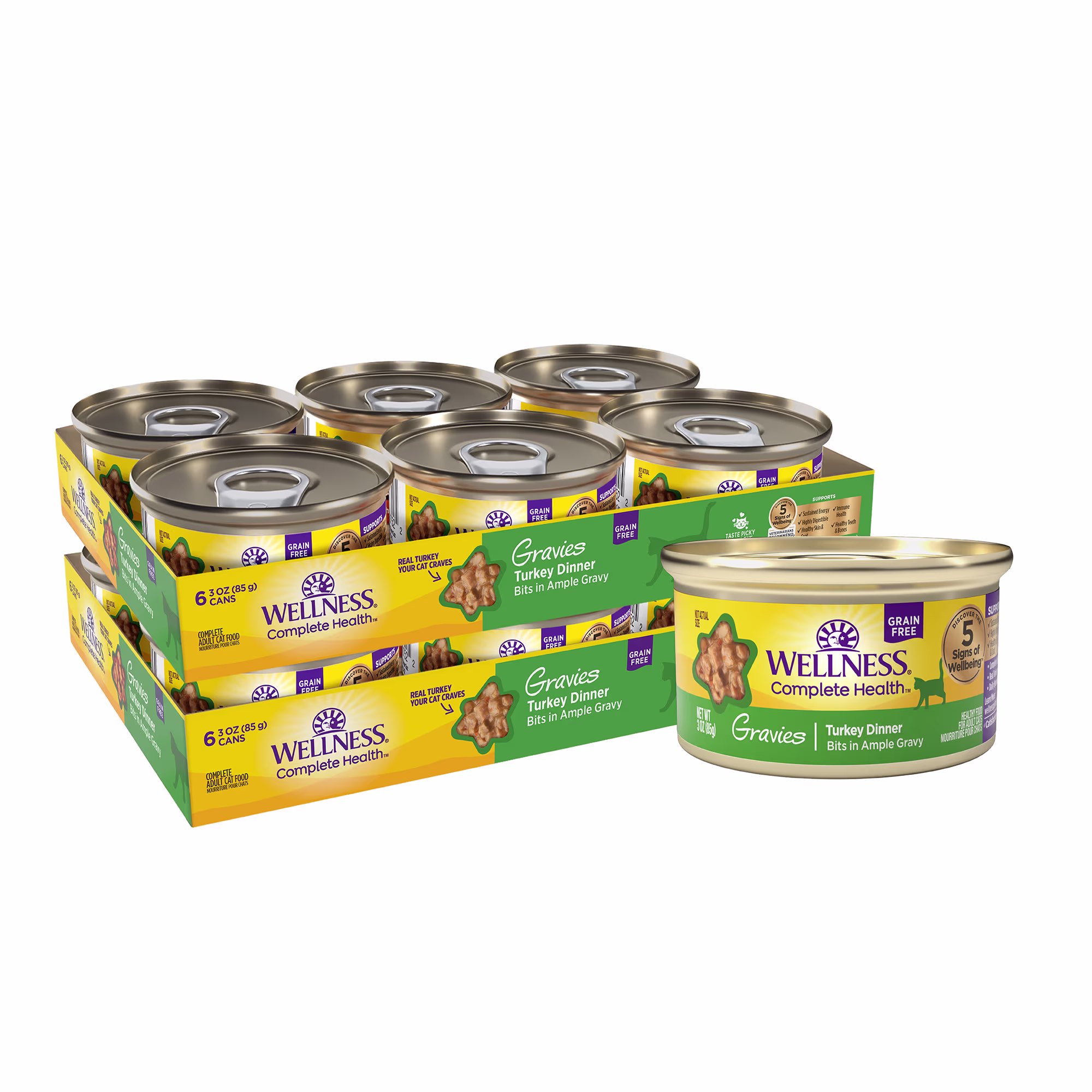 Wellness Complete Health Grain Free Gravies Turkey Dinner Wet Cat