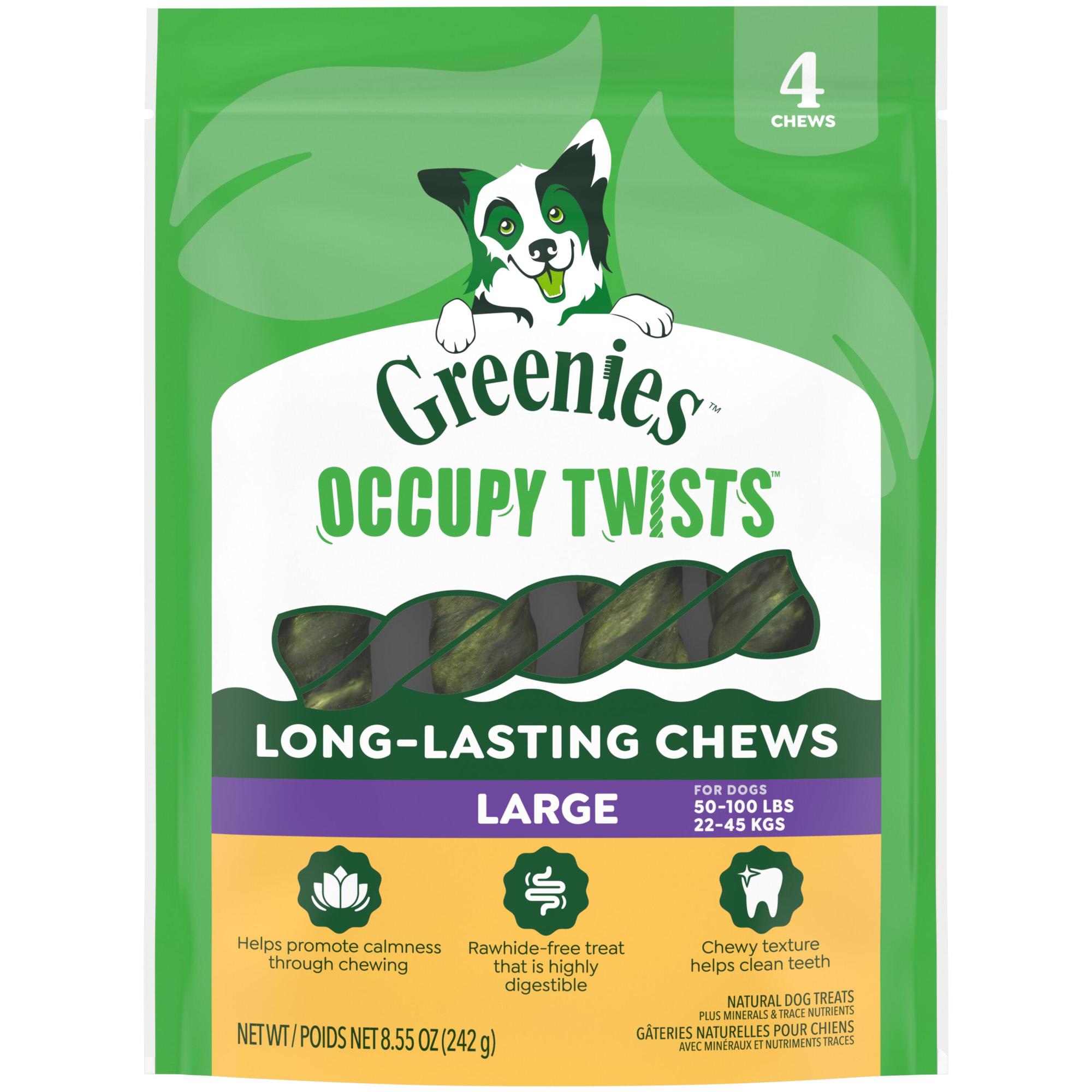 Greenies Occupy Twists Large Size Chicken Flavor Natural Dog
