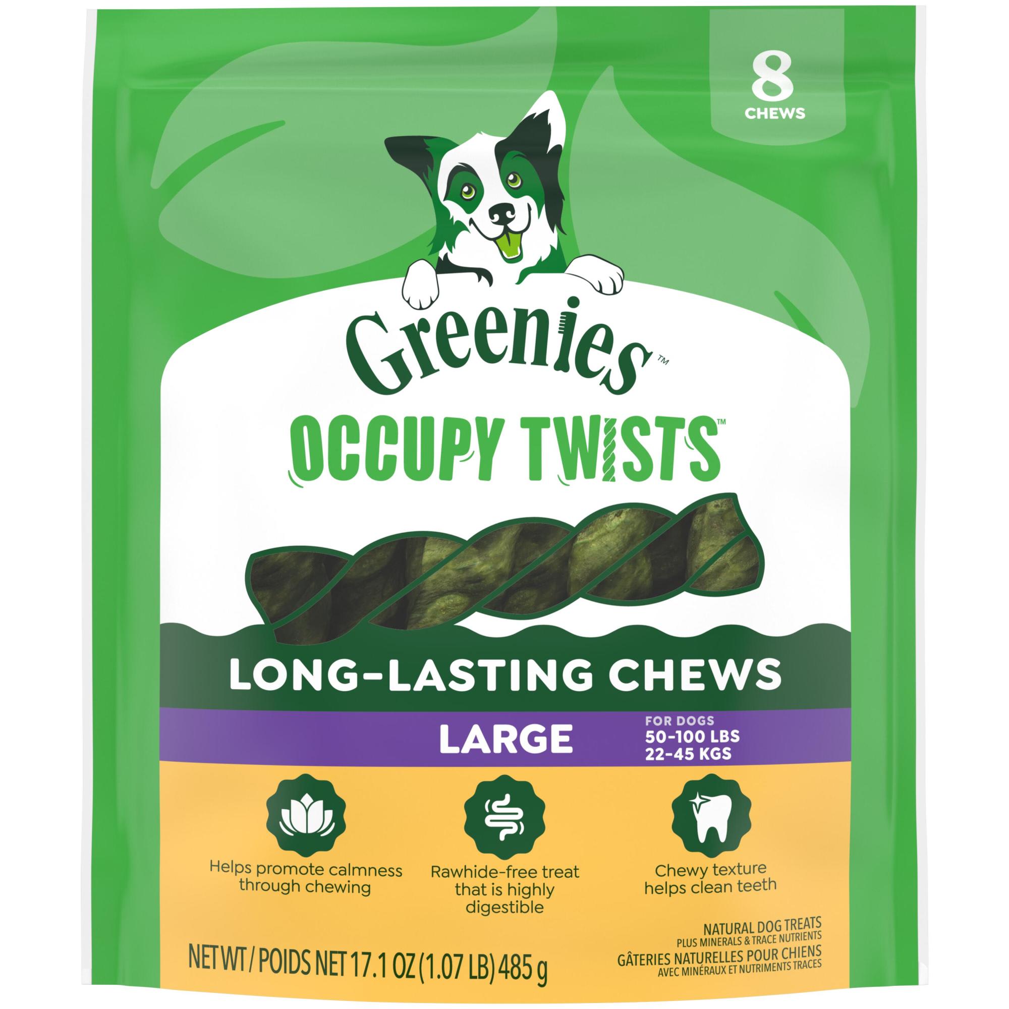Greenies Occupy Twists Large Size Chicken Flavor Natural Dog