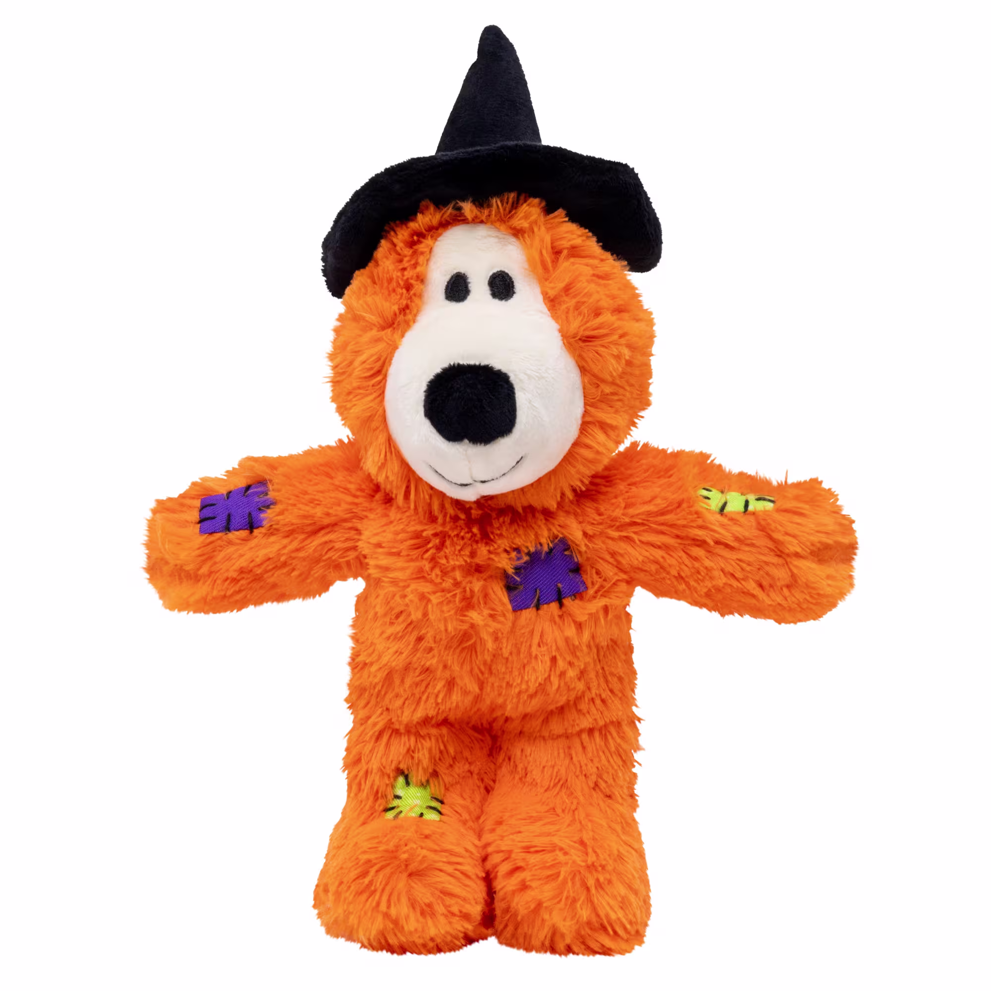 KONG Halloween Wild Knots Witch Bear Orange Dog Toy, Small | Petco