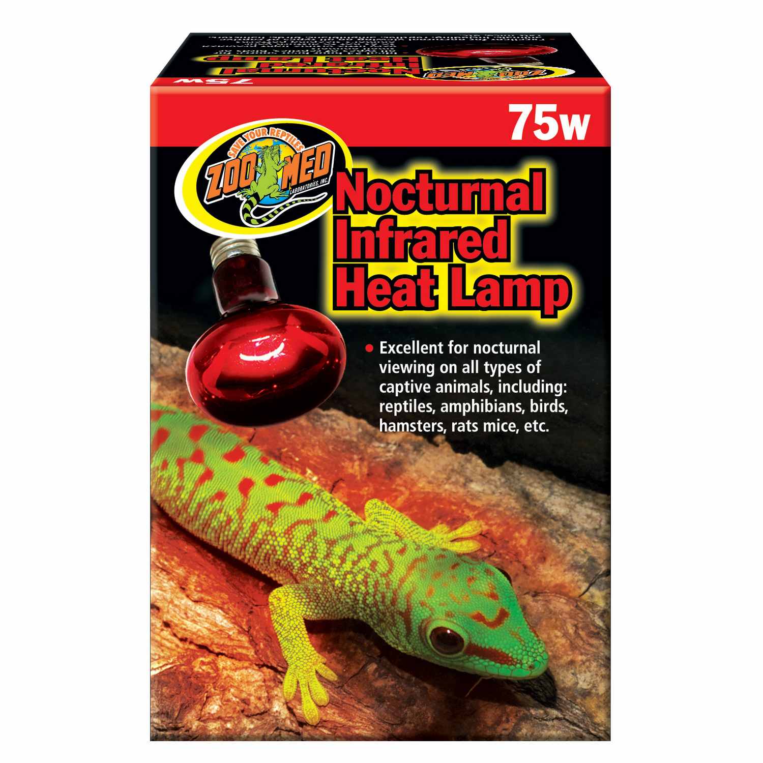 Zoo Med Nocturnal Infrared Heat Lamp 75 Watts Petco