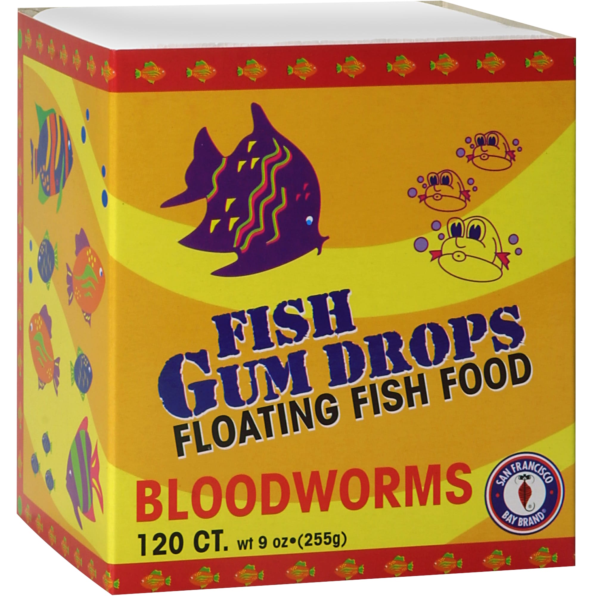 San Francisco Bay Brand Frozen Gumdrops Floating Fish Food Bloodworms