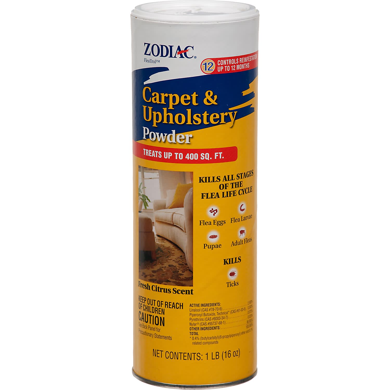 Zodiac Flea Carpet Powder Petco