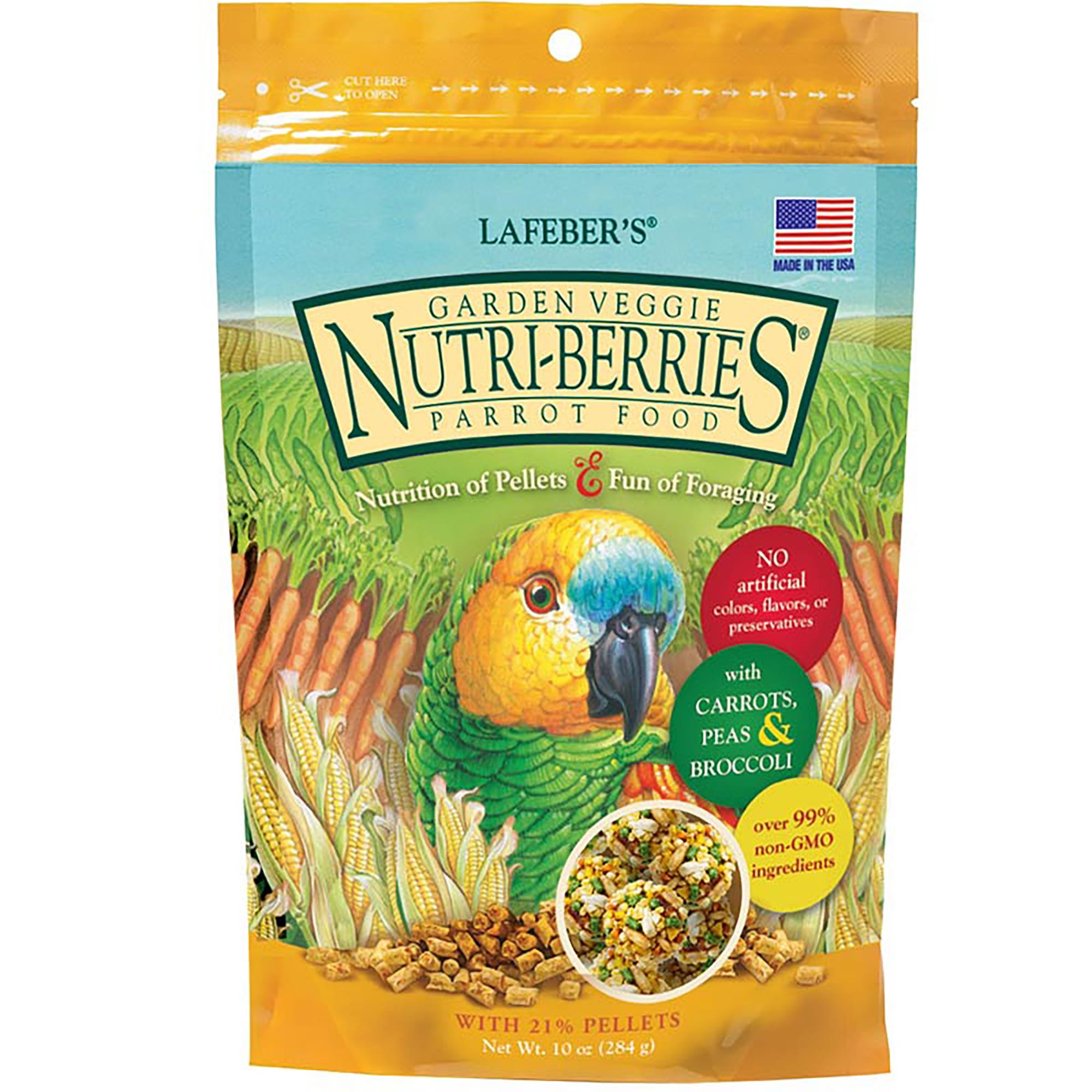 Lafeber s Garden Veggie Nutri Berries with Vegetables Parrot Food 10 oz