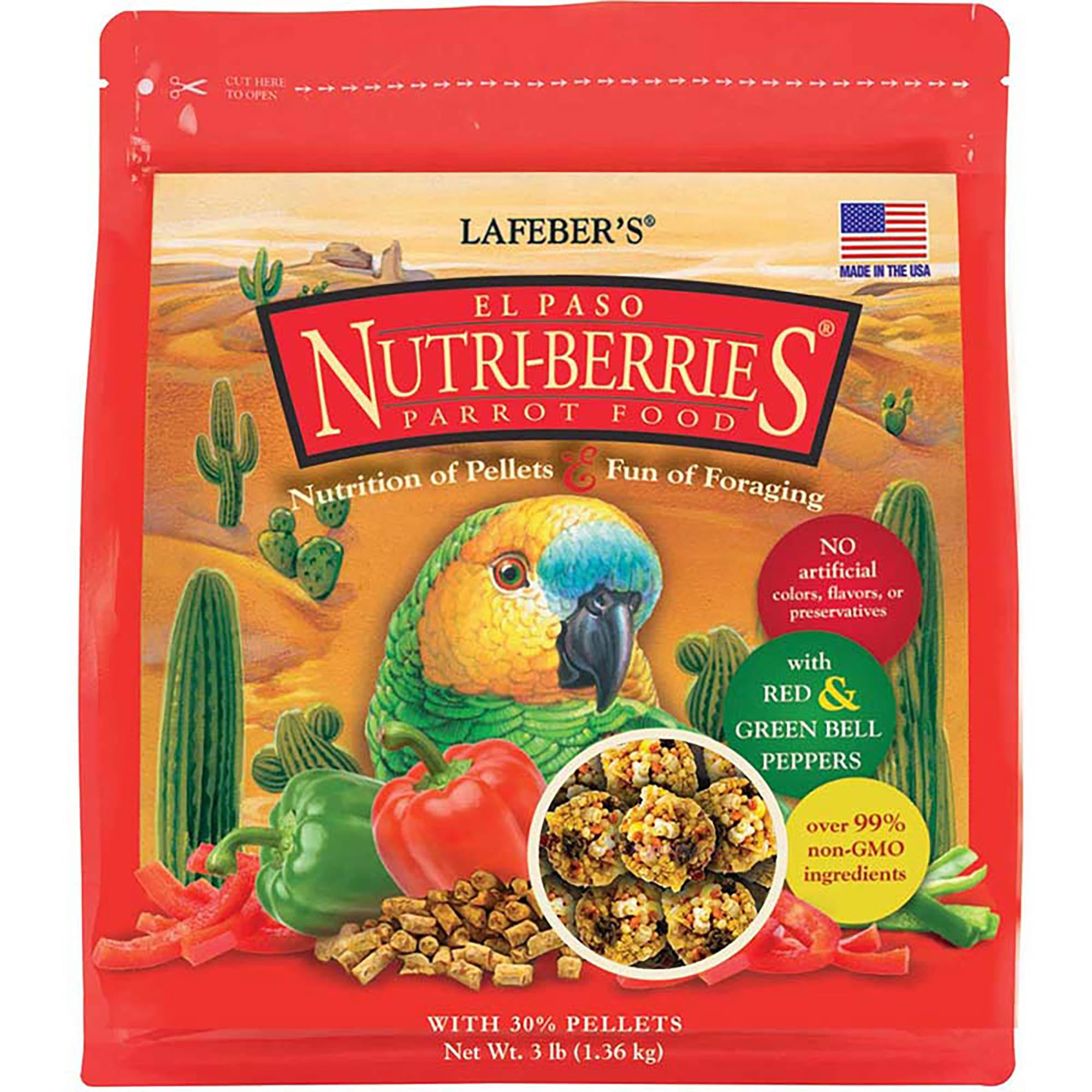 Lafeber s El Paso Nutri Berries with Bell Peppers Parrot Food Petco