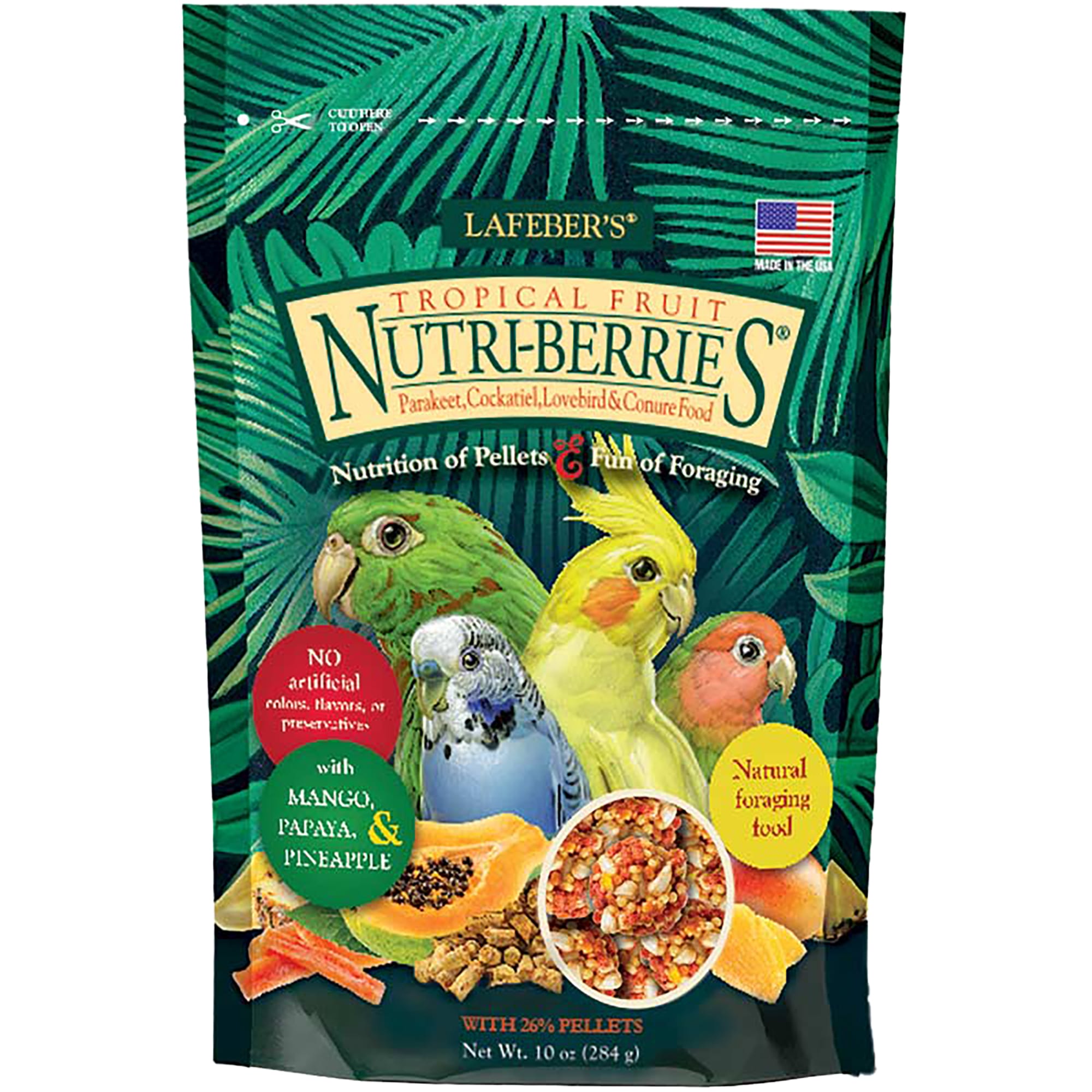 Lafeber s Tropical Fruit Nutri Berries Keet Tiel Lovebird