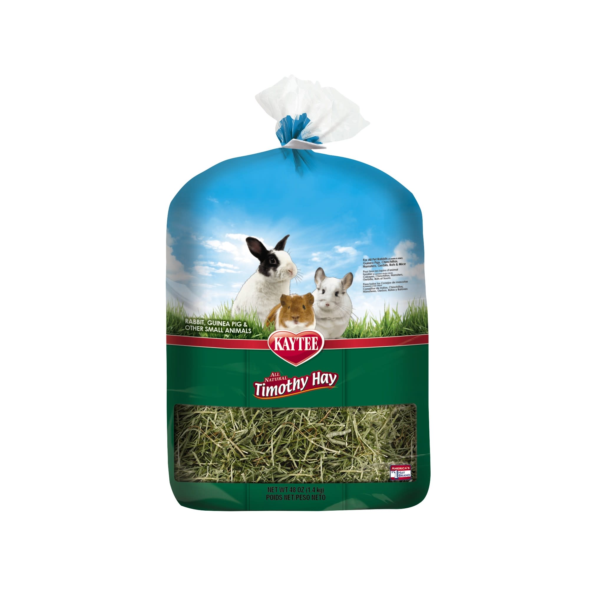 Kaytee Natural Timothy Hay for Rabbits & Small Animals, 48 oz. Petco