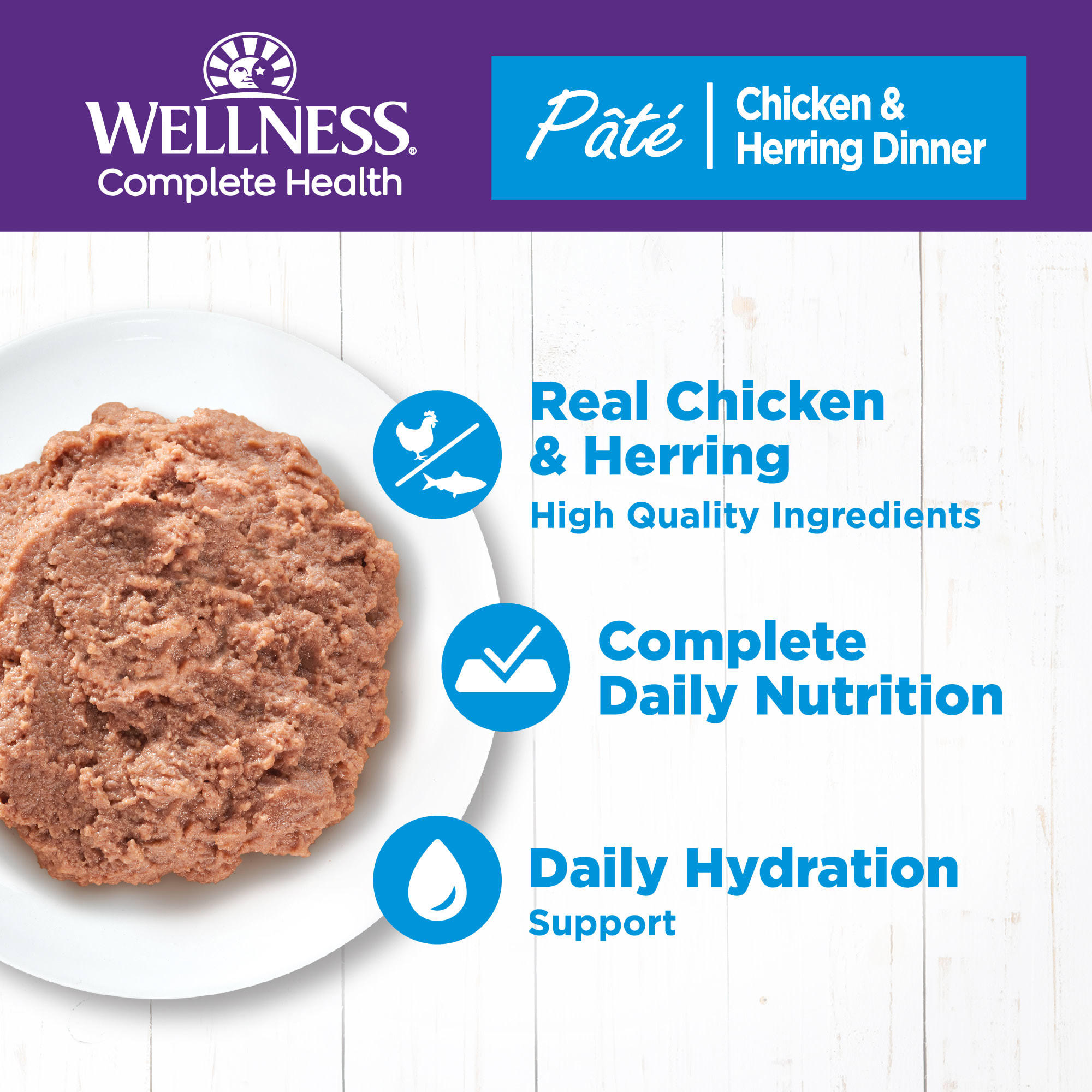 Wellness chicken cheap and herring