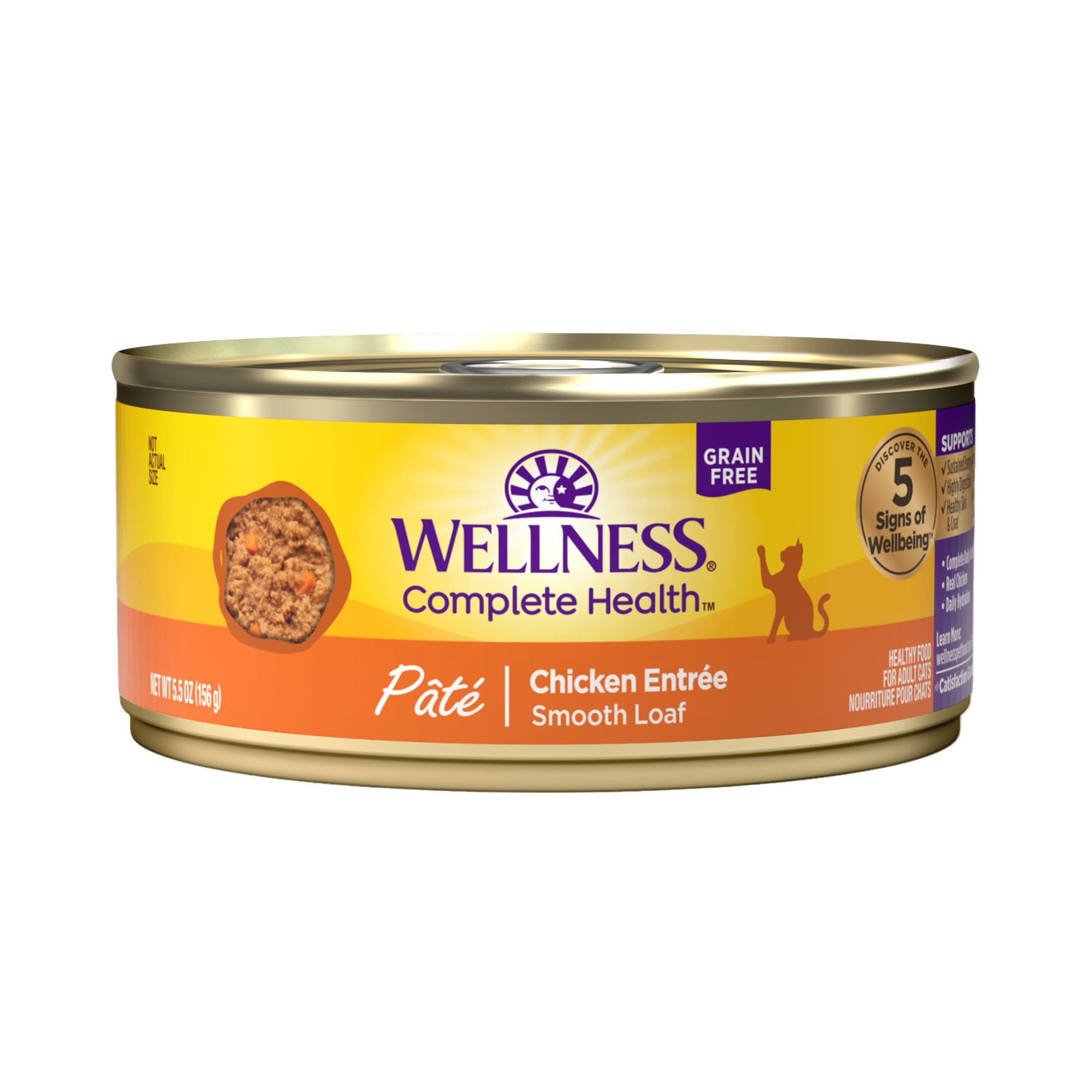 Wellness Complete Health Natural Grain Free Chicken Pate Wet Cat Food 12.5 oz. Case of 12 Petco