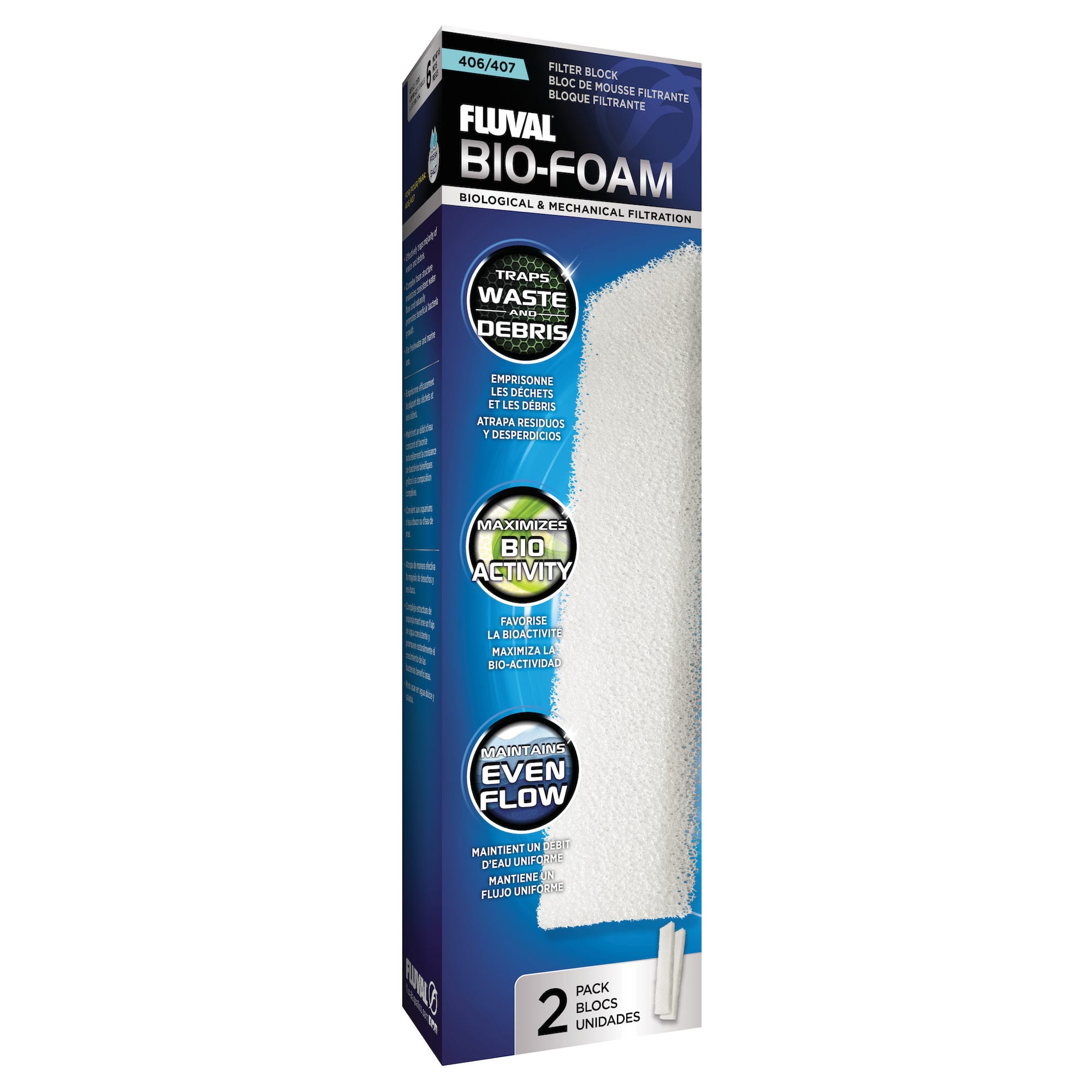 Fluval 404 Foam Insert, 2pack Petco