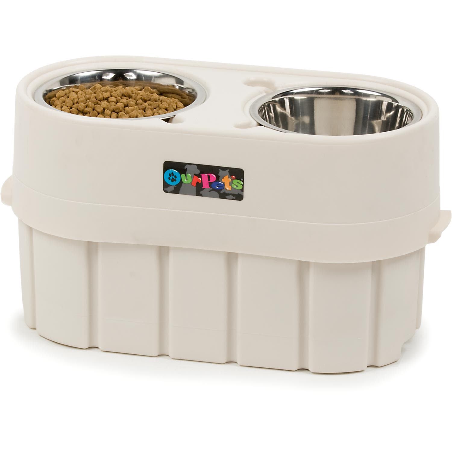 adjustable elevated dog feeder