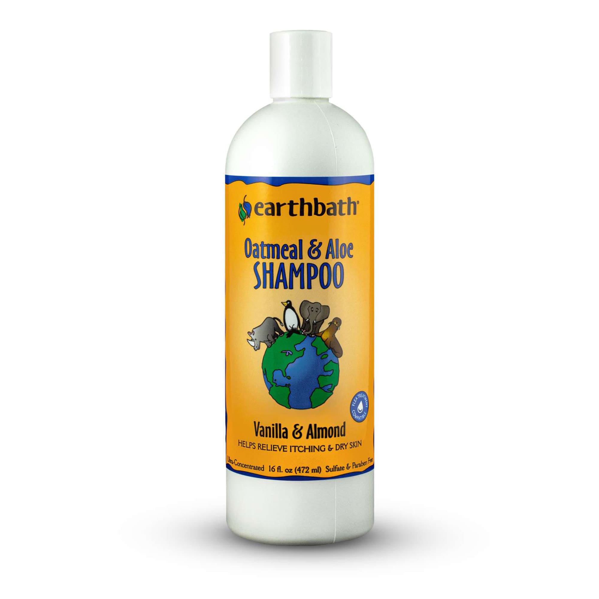 Earthbath Oatmeal & Aloe, Vanilla & Almond Shampoo, 16 fl. oz. | Petco