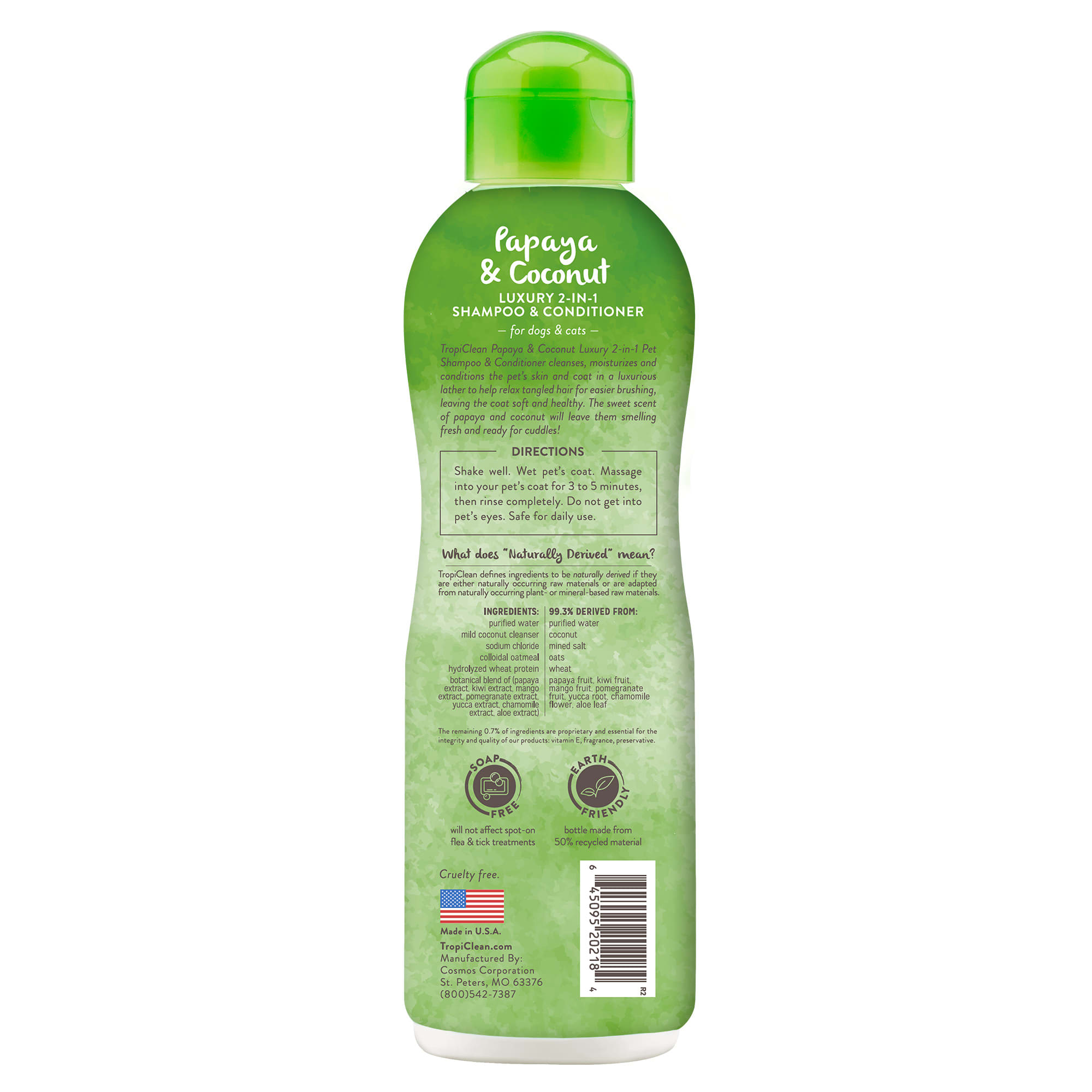 Tropiclean papaya and 2024 coconut pet shampoo