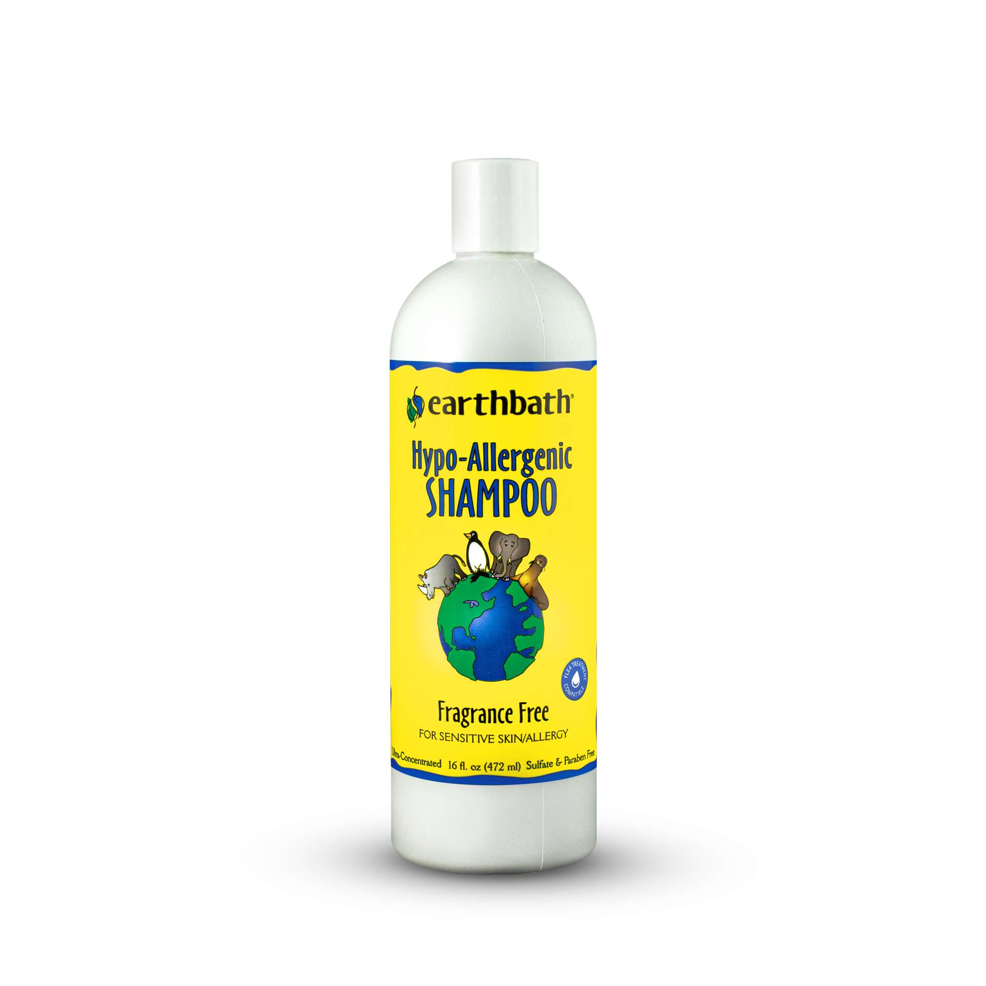 Earthbath Hypo-Allergenic, Fragrance Free Shampoo, 16 |