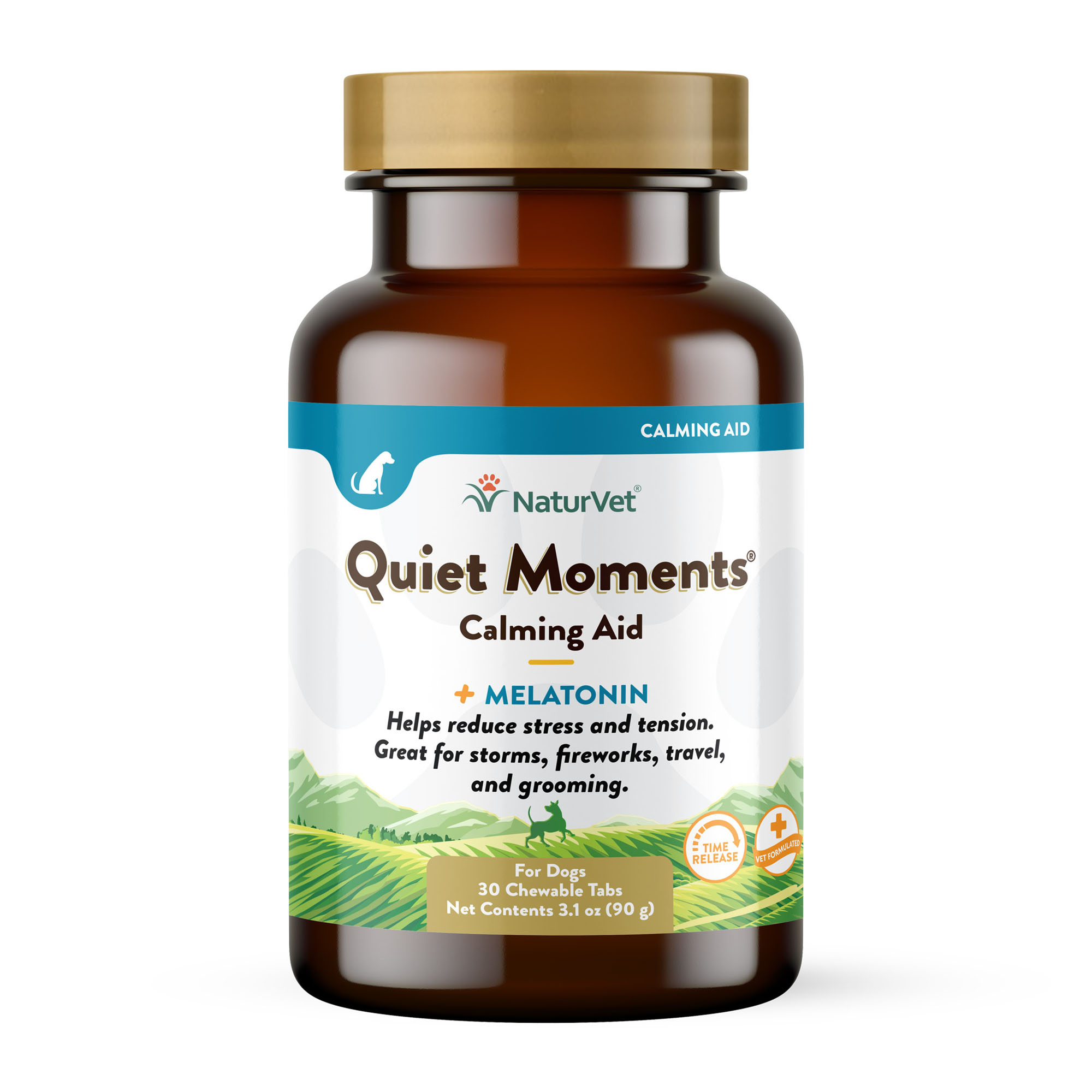 Naturvet Quiet Moments Time Release Chewable Tablets For Dogs Count Of 30 Petco