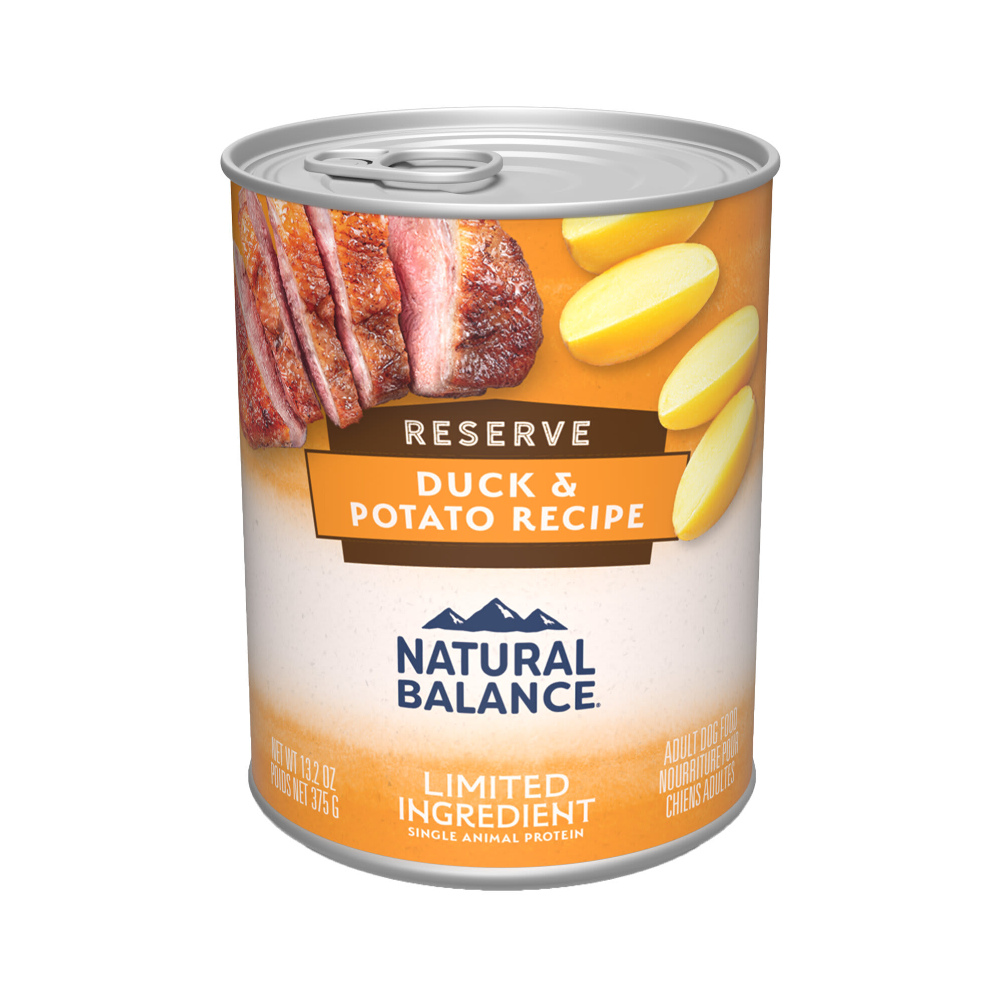 Natural Balance Limited Ingredient Adult Grain Free Wet Canned Dog Food Reserve Duck Potato Recipe 13.2 oz. Case of 12