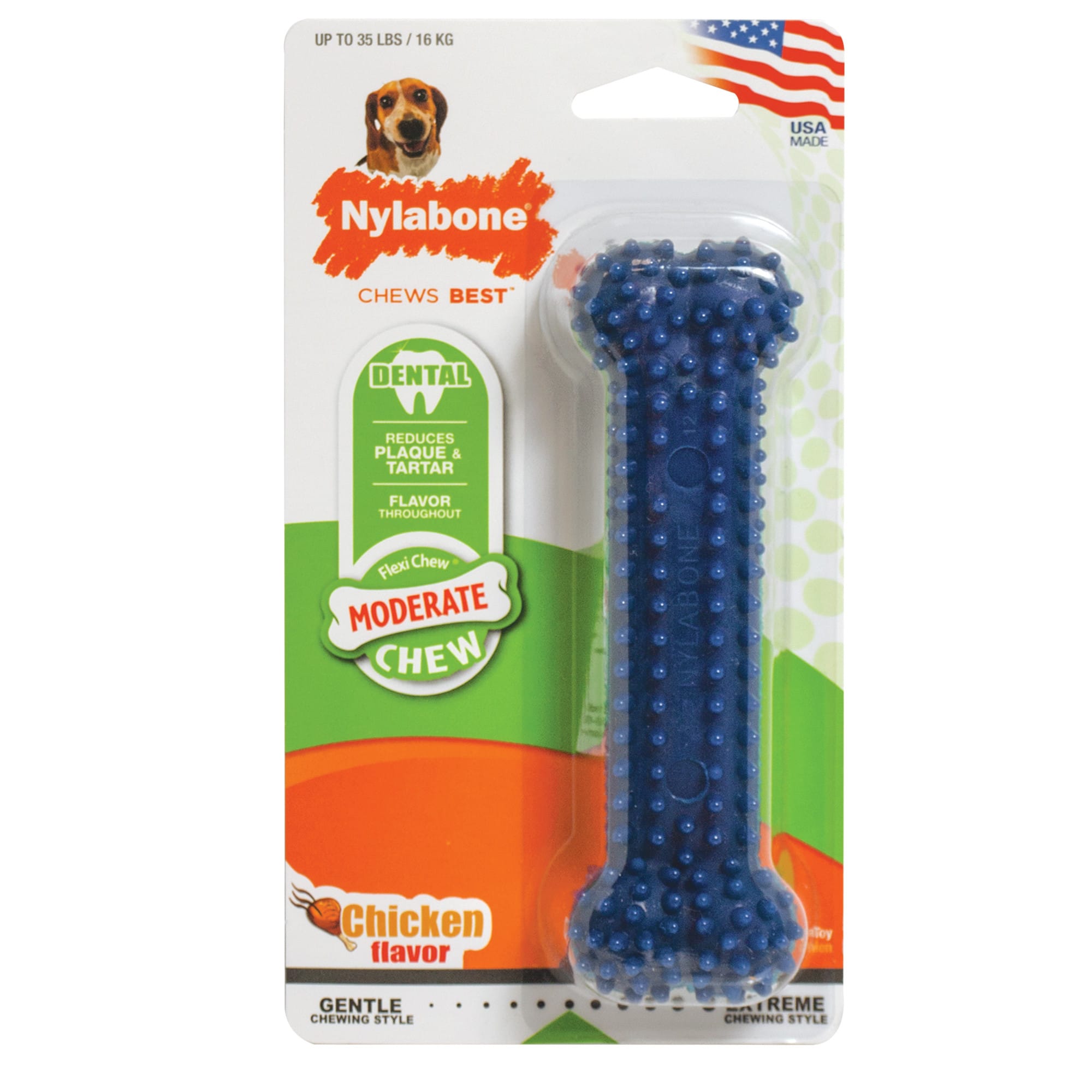 Nylabone® Essentials Small Dog Dental & Chew Toy Bones, 3 ct - Harris Teeter