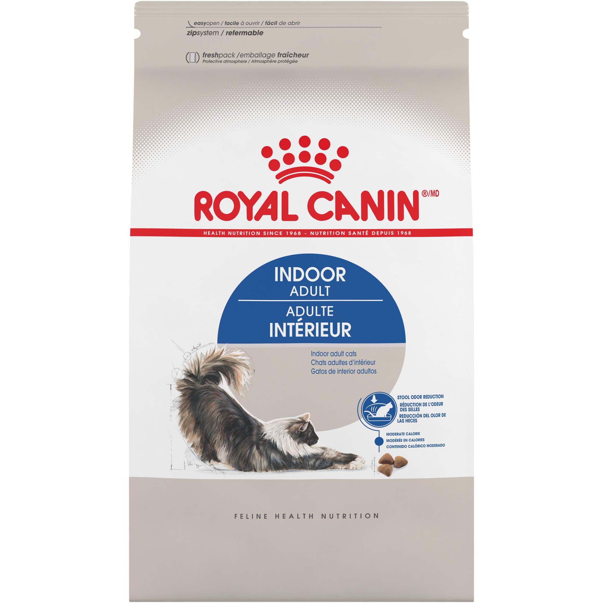 Best By Date: 10/09/2026  Indoor Adult Dry Cat Food, 15 lb