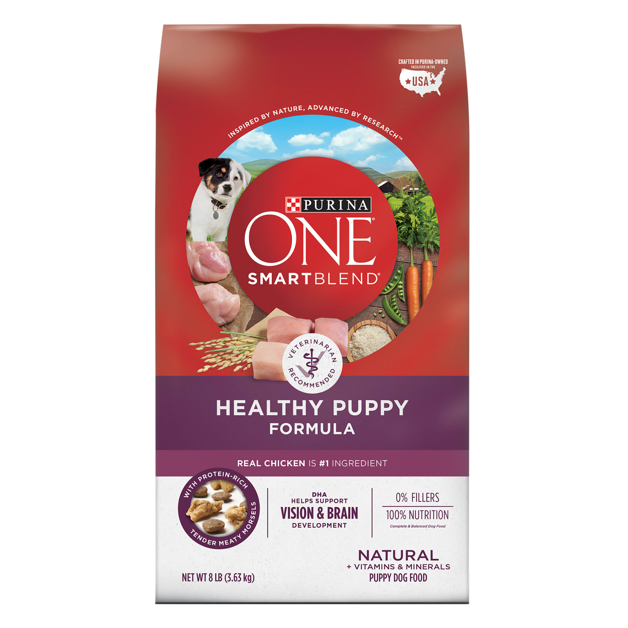 purina one plus natural vision brain development large breed dry puppy food 31 1 lbs petco