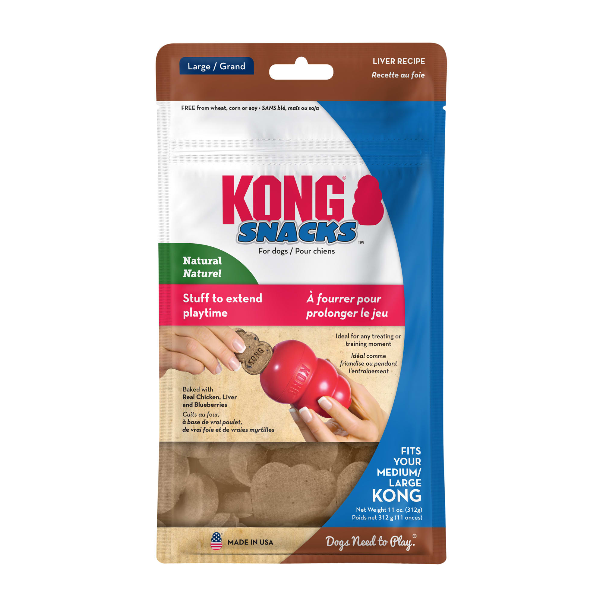 KONG Stuff'N Liver Snacks Anytime Dog 