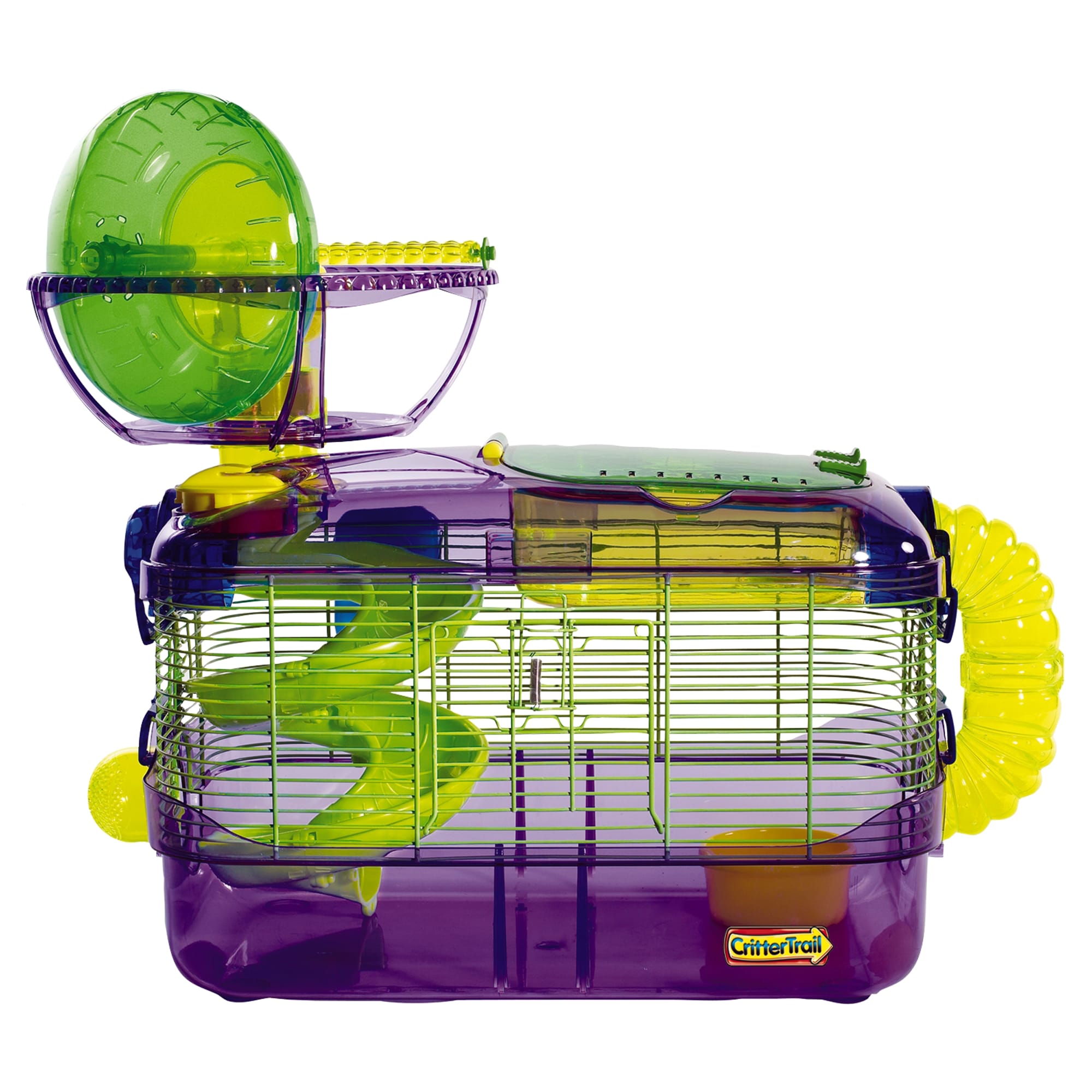 Littlest Pet Shop Pink Purple Hamster Gerbil Wheel And Tunnel Accessory 