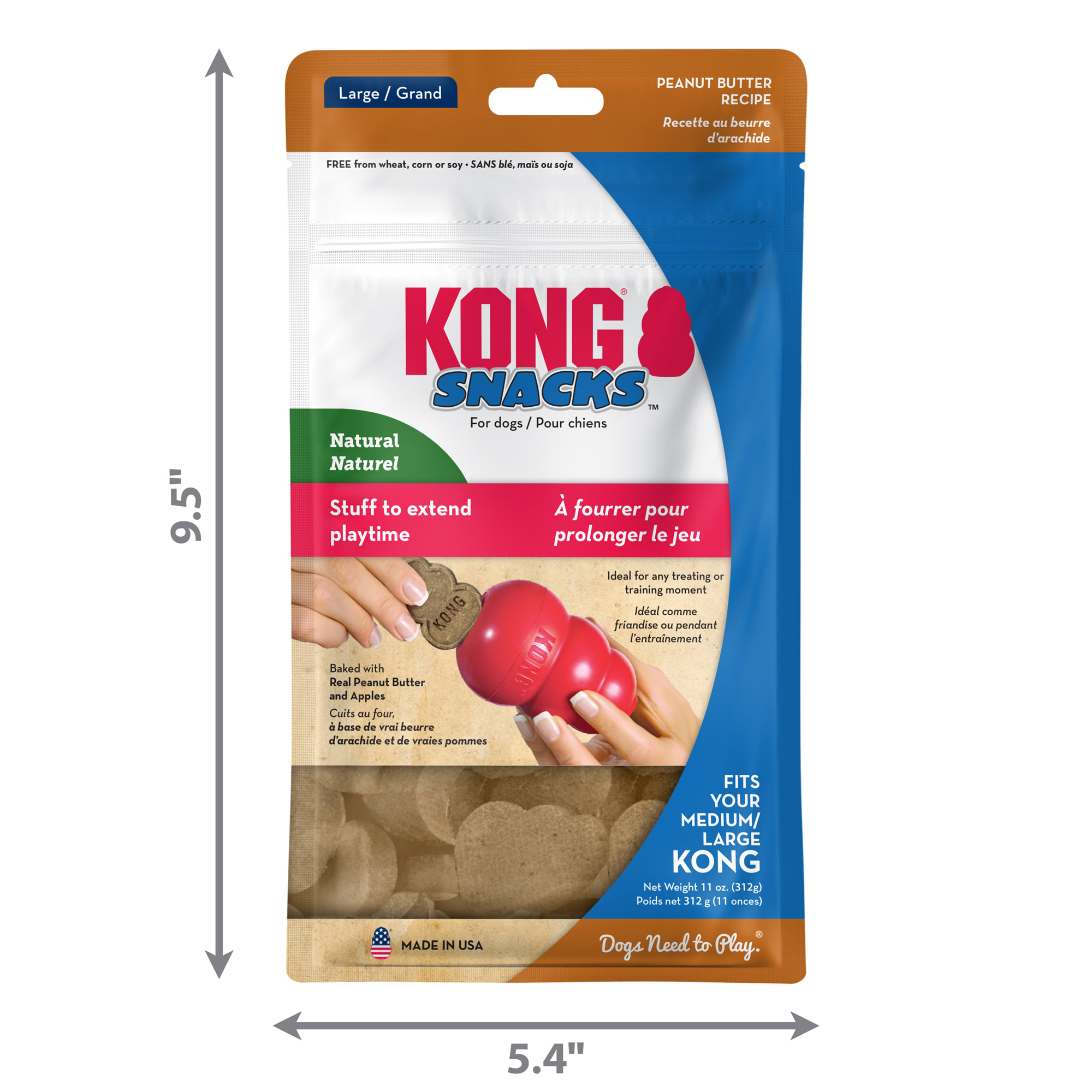 KONG Stuff N Peanut Butter Dog Treats Large 11 oz. Petco