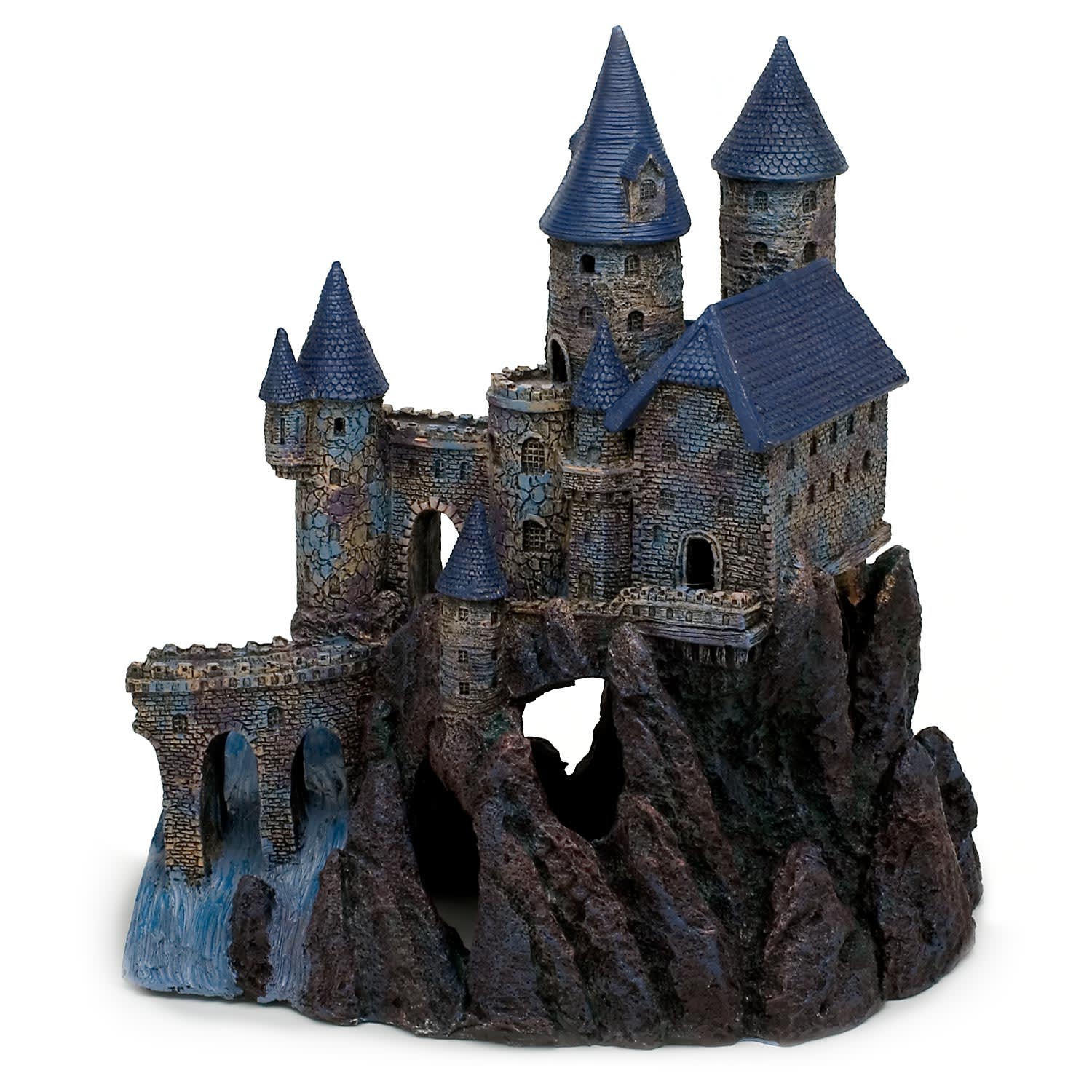 Penn Plax RRW5 Mini Fantasy Magical Castle Fish Aquarium Ornament 4" Tall 