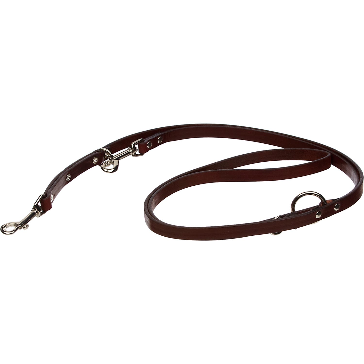 Circle T Euro Leather Dog Leash in Brown Petco