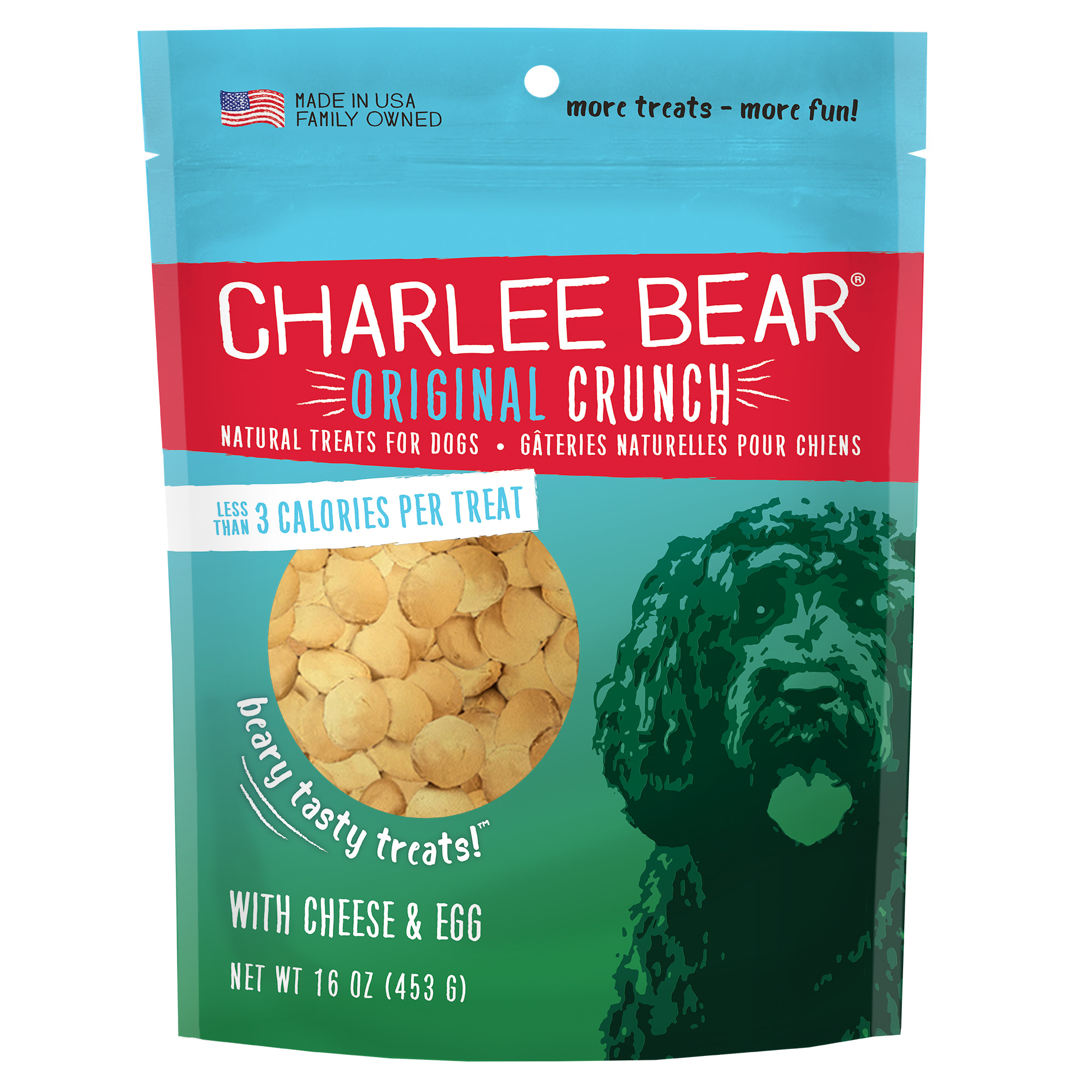 Charlee Bear Dog Treats with Cheese 