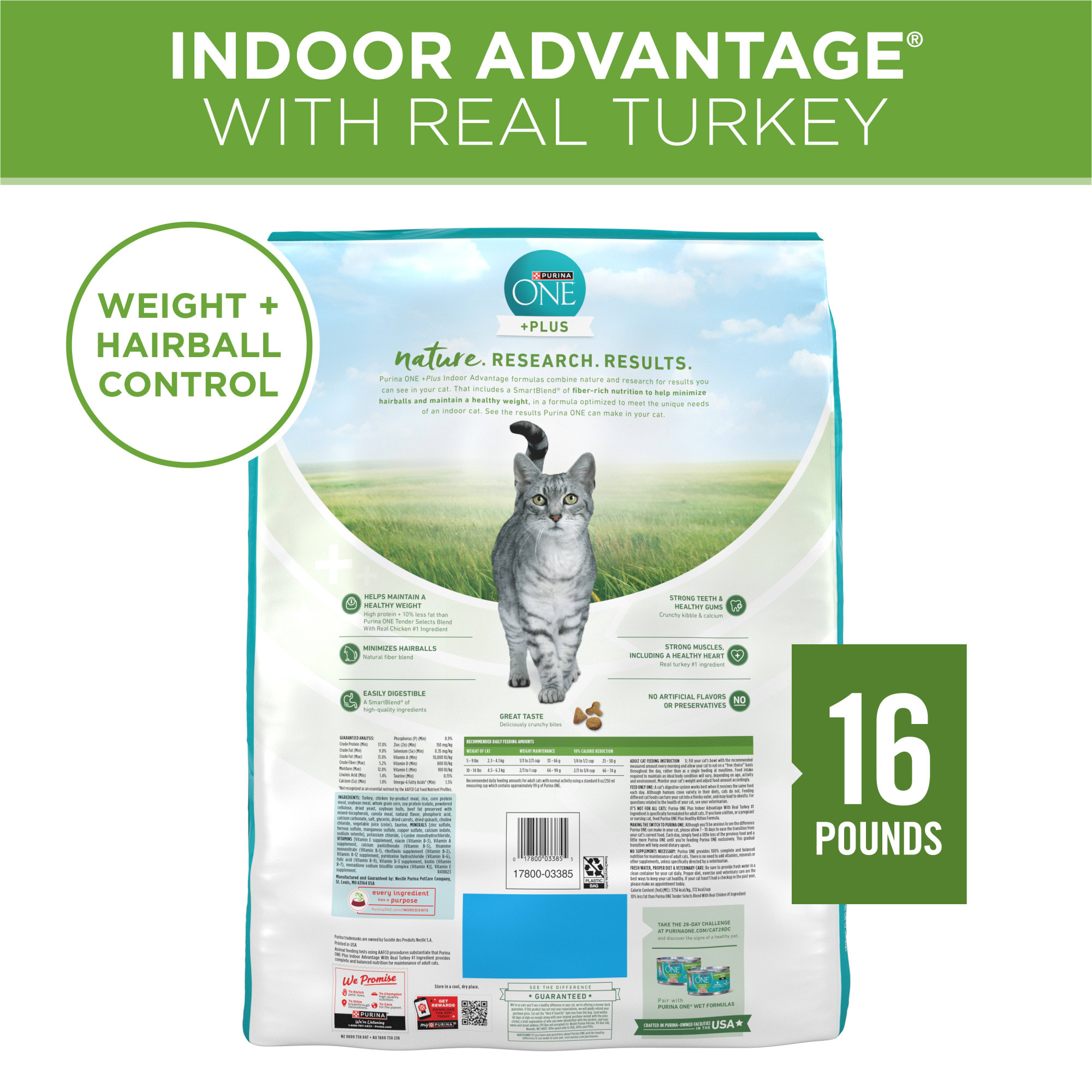 Purina one indoor advantage deals adult dry cat food