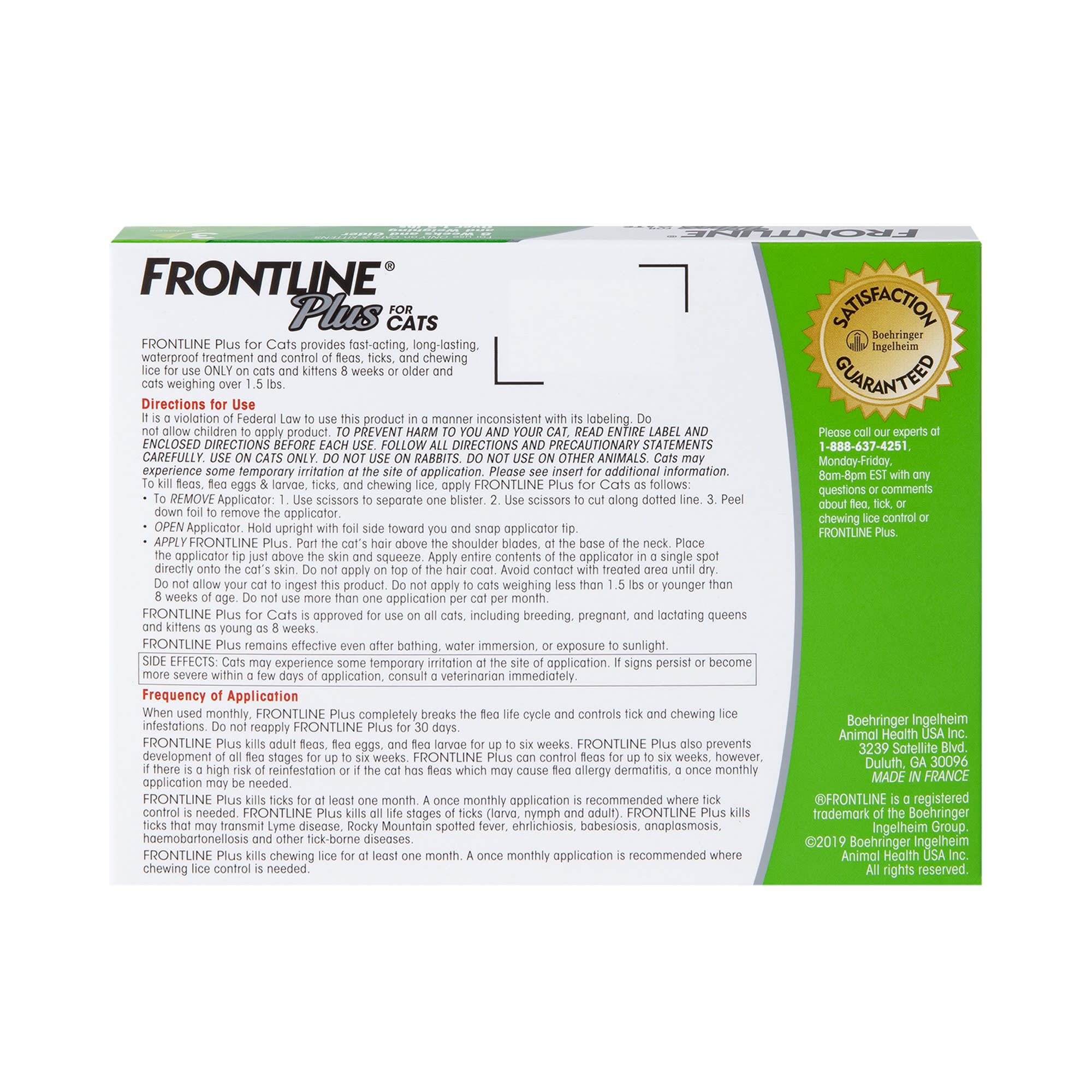 Frontline plus flea & tick outlet cat & kitten treatment