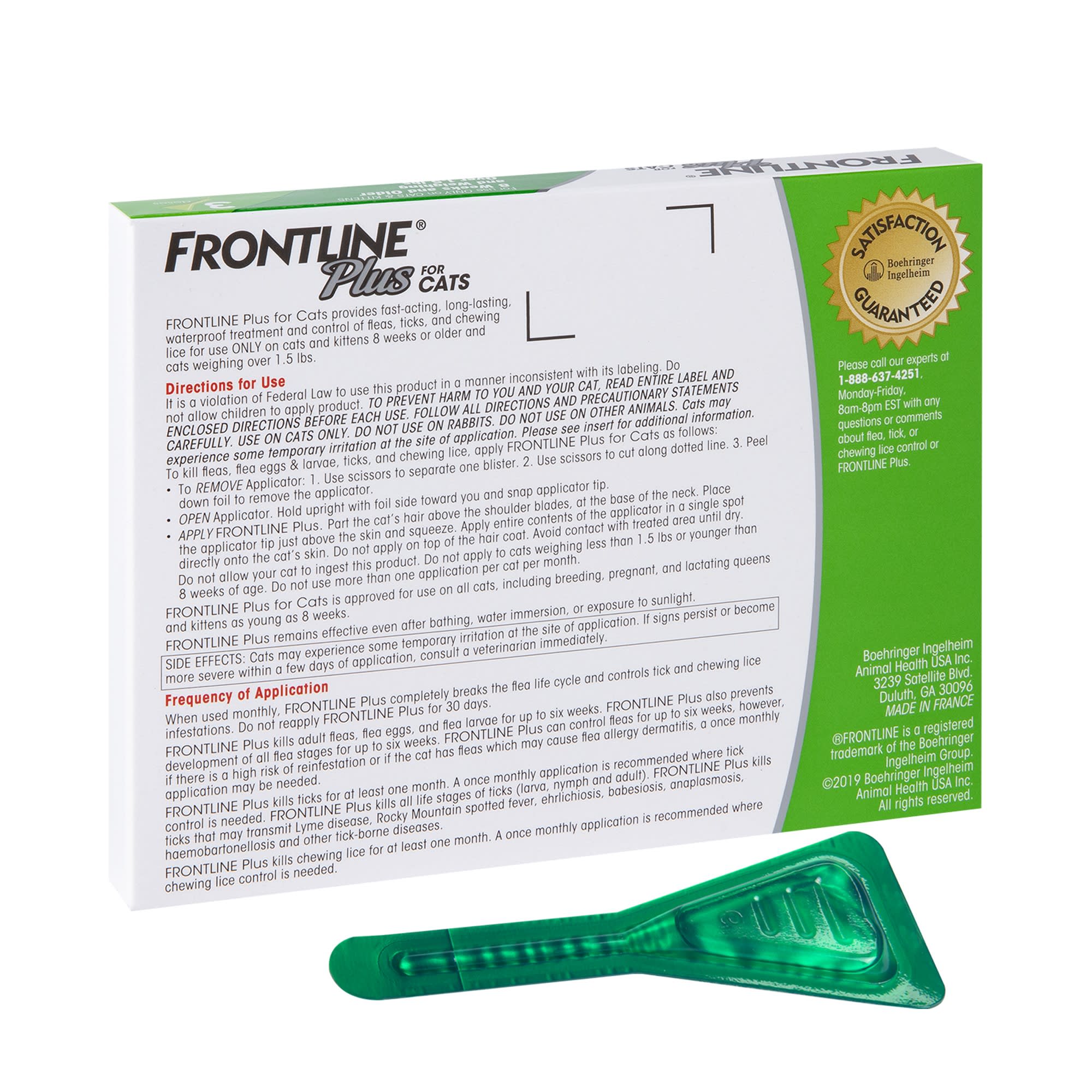 Frontline Plus Flea And Tick Treatment For Cats Over 1.5 Lbs. 8 Treatments Petco