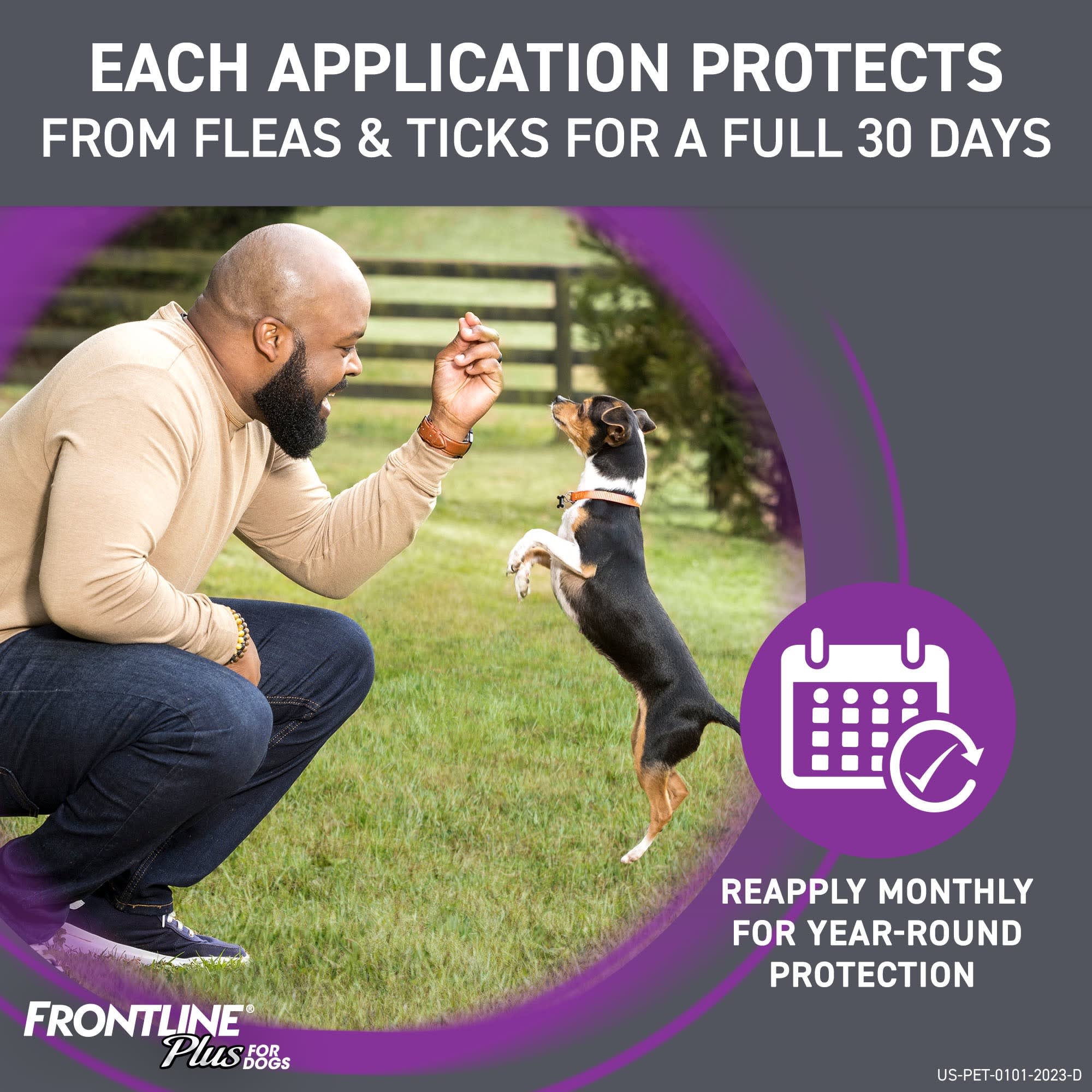 FRONTLINE Plus Flea Tick Drops for Dogs Small