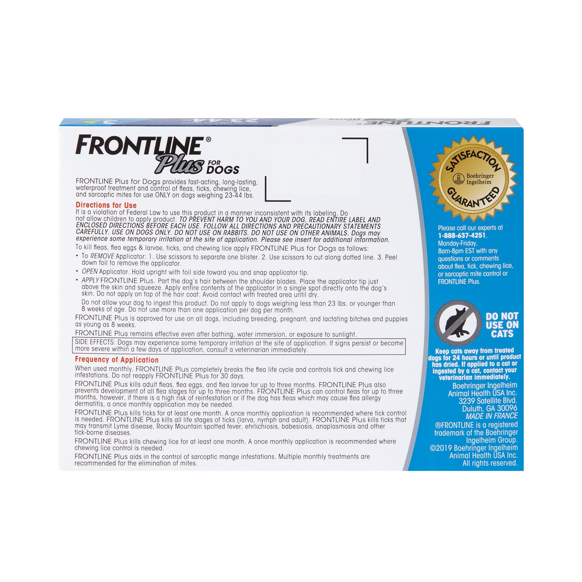 FRONTLINE Plus Flea Tick Treatment for Medium Dogs 8ct from Petco