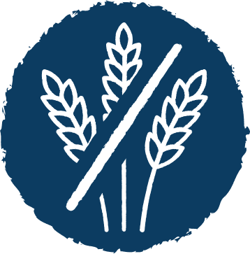 Wheat icon with a cancellation slash going through it