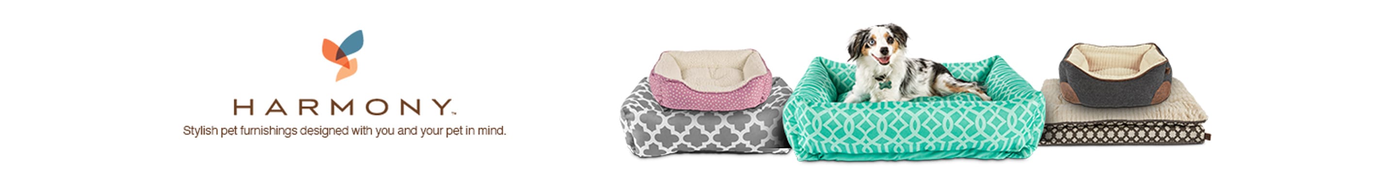 Harmony grey lounger shop memory foam dog bed