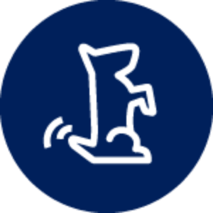 Icon of a dog wagging their tail