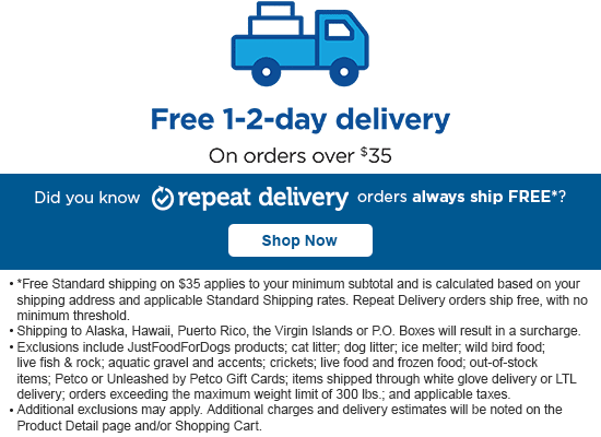 Free 1-2 day delivery on orders over $35