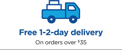 Free 1-2 day delivery on orders over $35