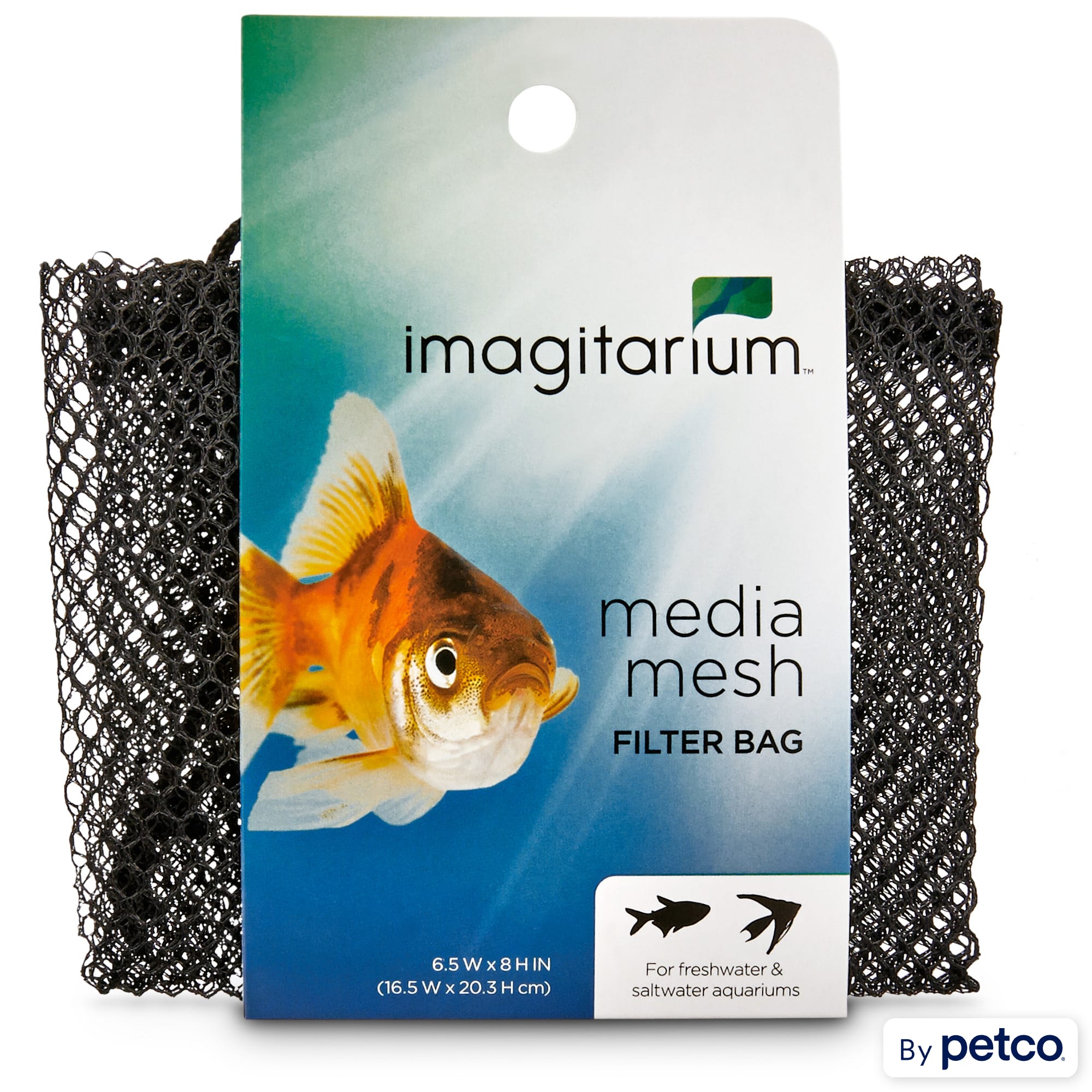 Aquarium media bag outlet