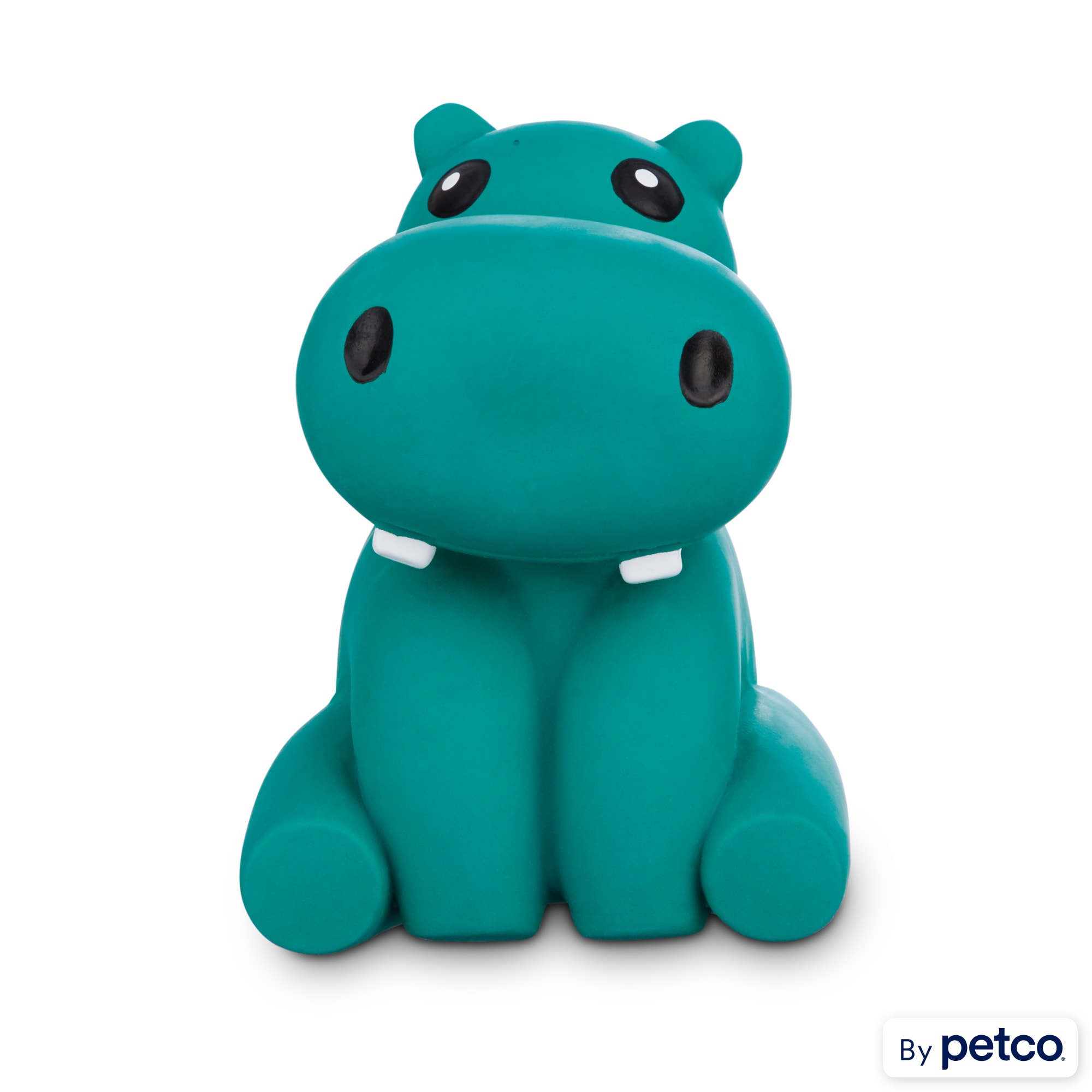 Leaps Bounds Chomp and Chew Latex Hippo Dog Toy X Small